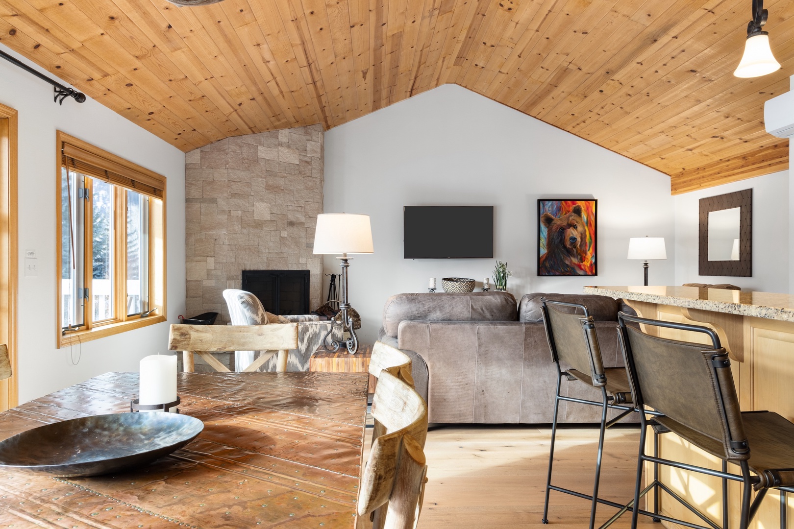 Living Room and Dining Area