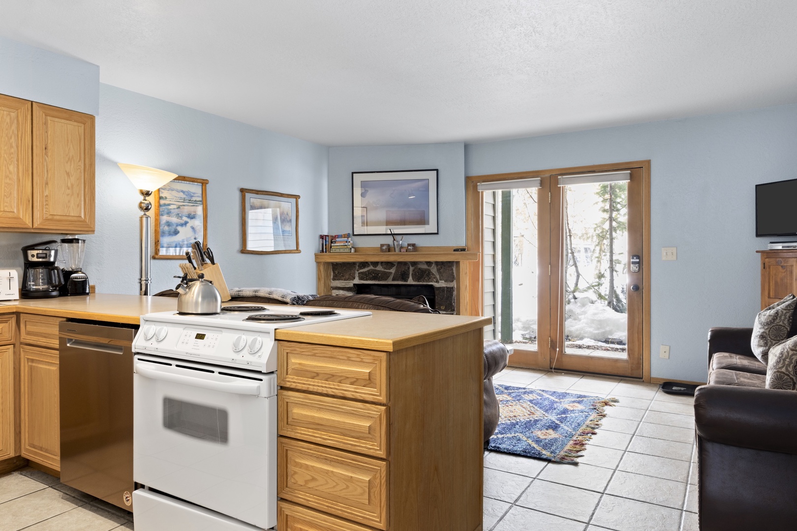 Kitchen and L:iving Room