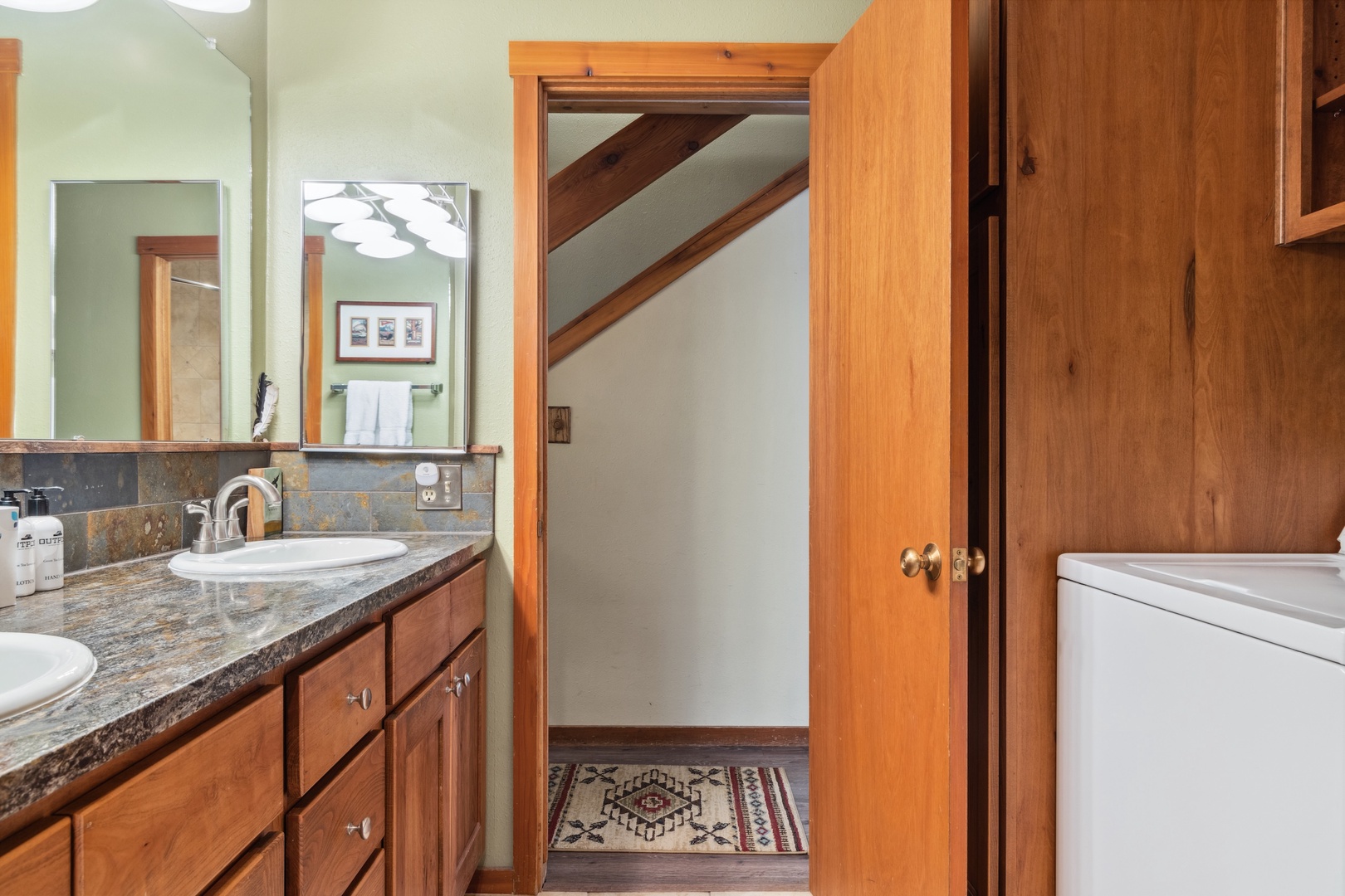 Downstairs Bathroom with Laundry