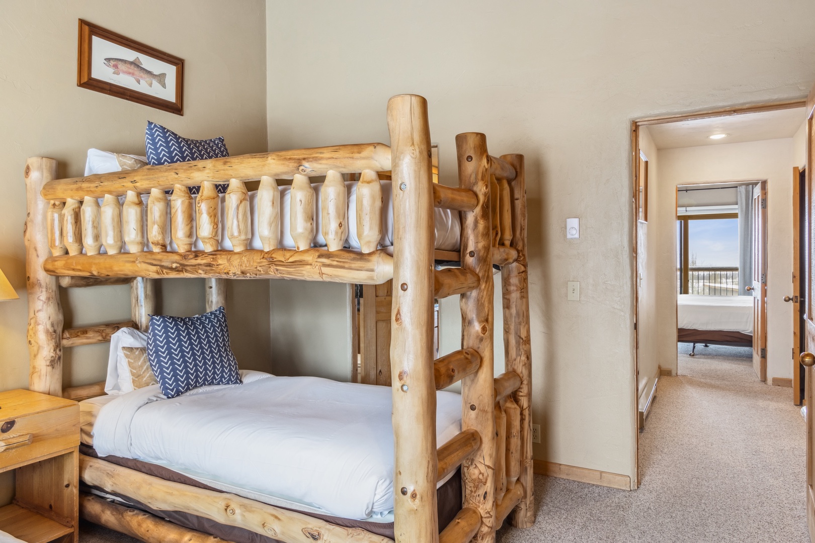 Guest Bedroom with a Twin bed and a Twin Bunk Bed