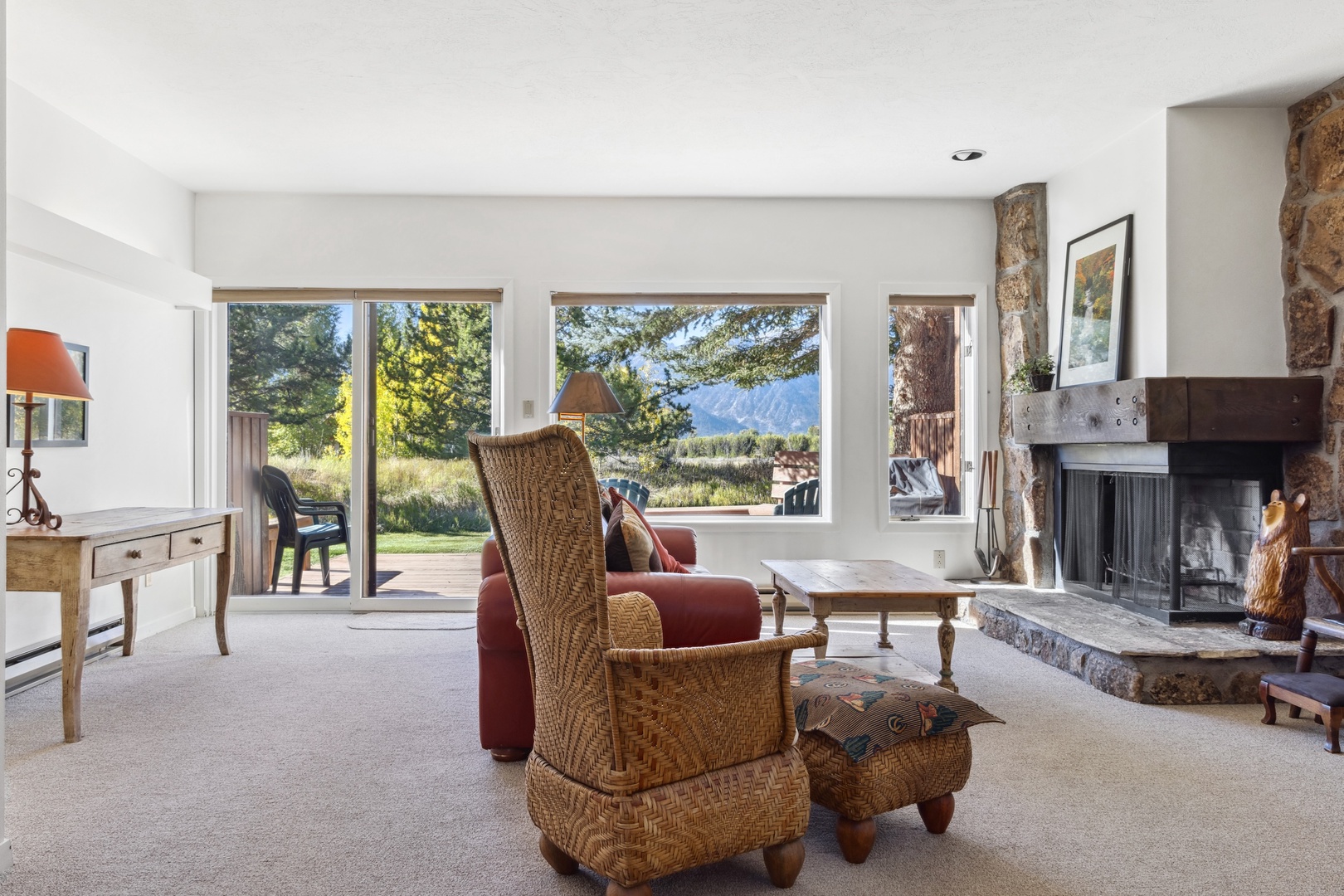 Living Room with Fireplace