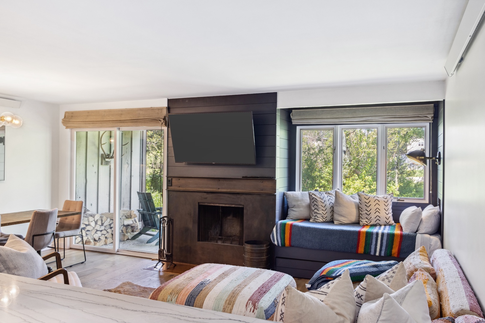 Living Room with Fireplace