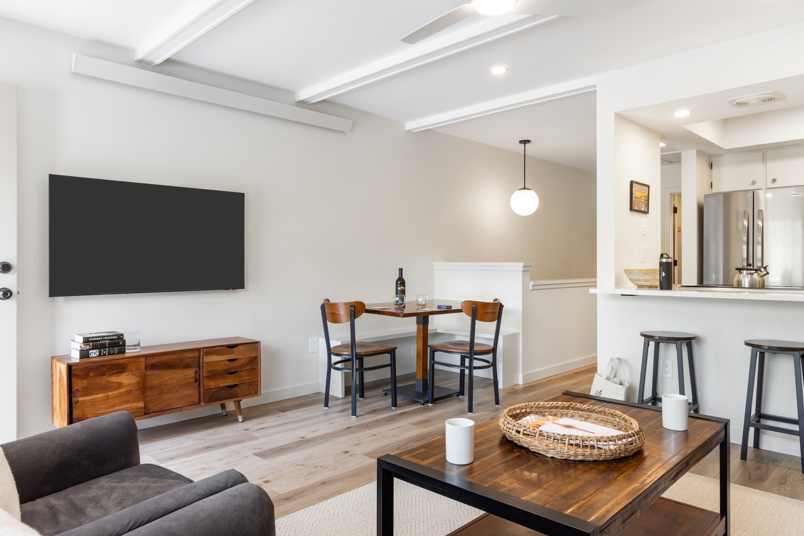 Living Room and Dining Area