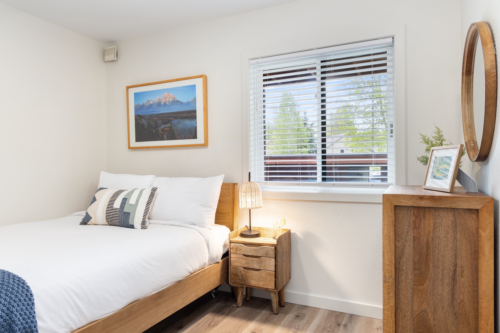 Guest Bedroom with Queen Bed and Twin Bunk