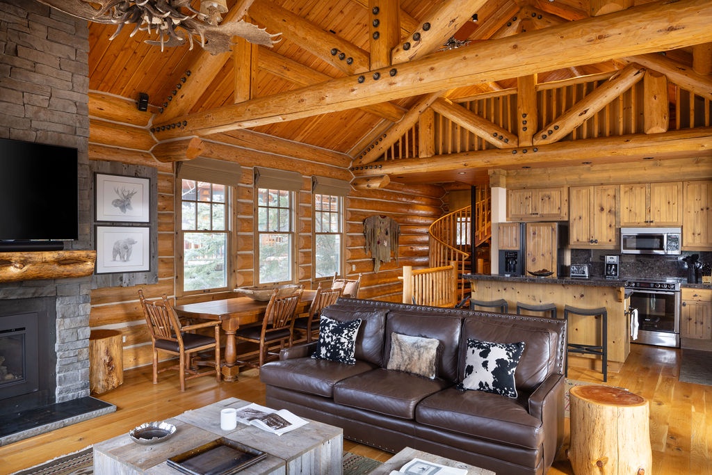 Living Room, Dining Area and Kitchen