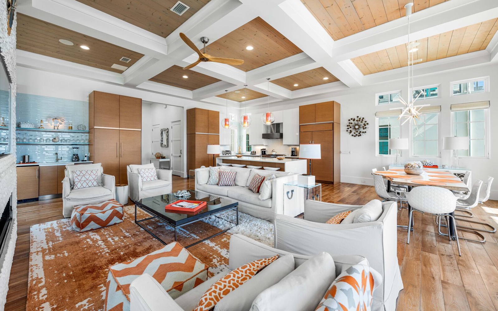 Your spacious living area seamlessly flows into the gourmet kitchen, creating the perfect space for relaxing evenings.