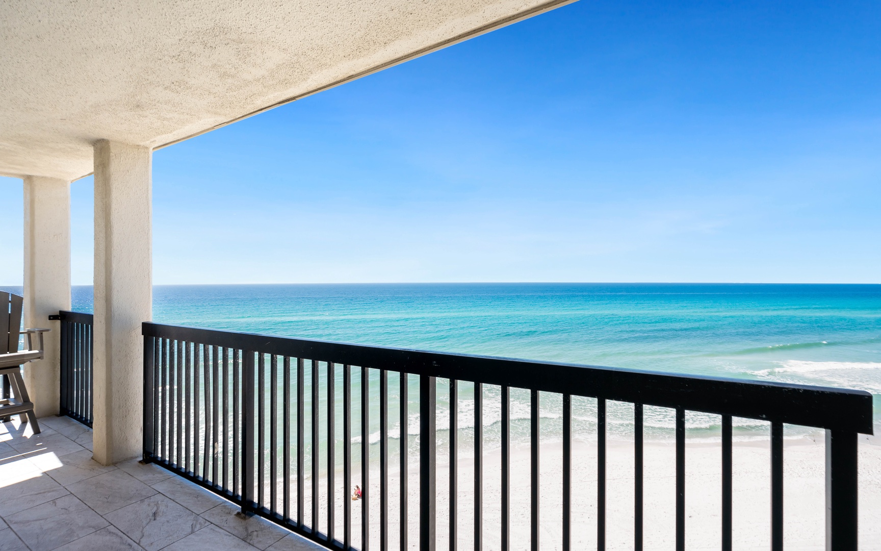 Wake up to endless turquoise waters from your private balcony, where ocean breezes and stunning views create the perfect morning coffee backdrop.
