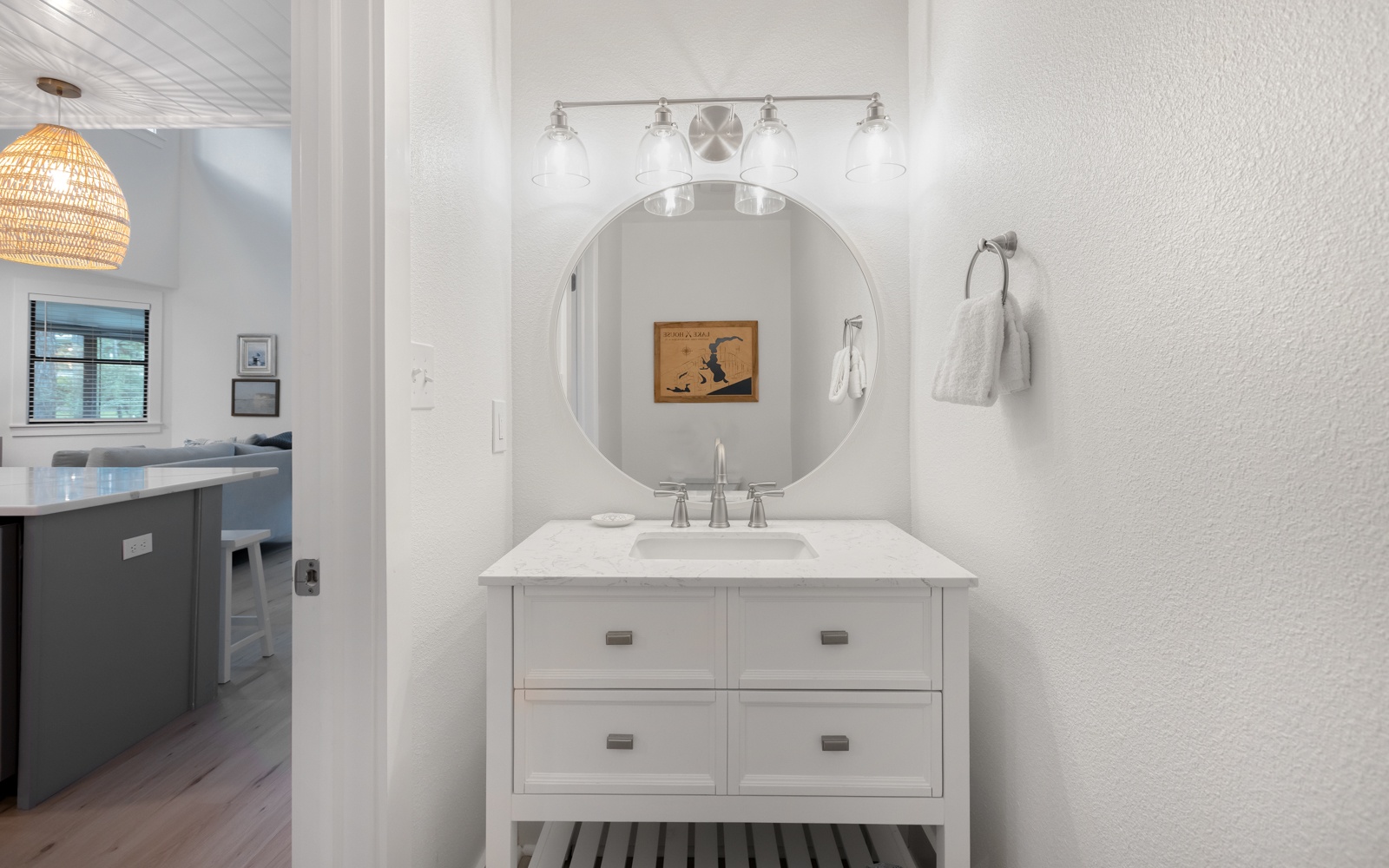 Refresh in your stylish bathroom featuring clean lines, modern fixtures, and thoughtful touches that make your morning routine feel luxurious.