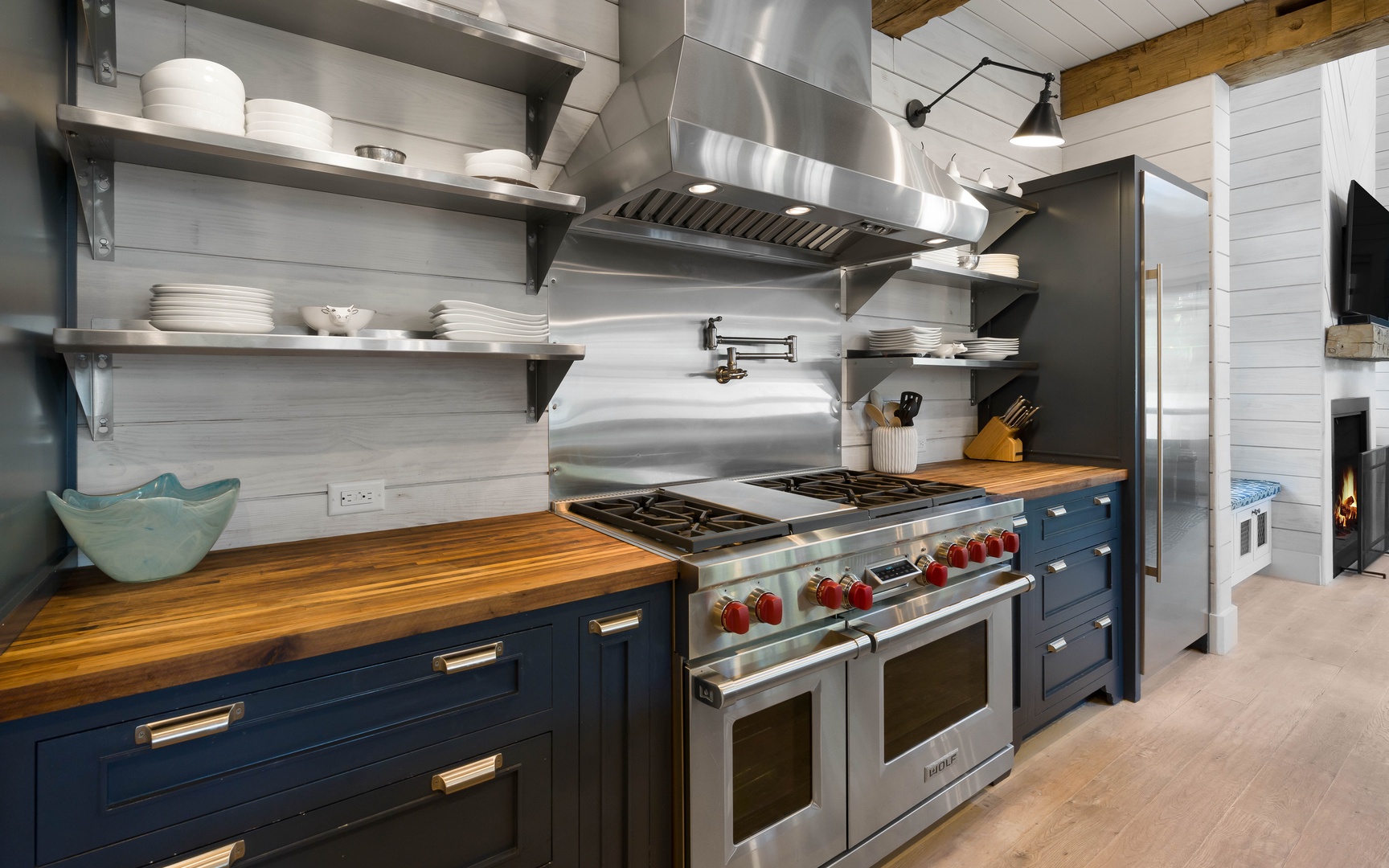 Your chef-quality kitchen features professional-grade appliances and ample prep space for culinary adventures.
