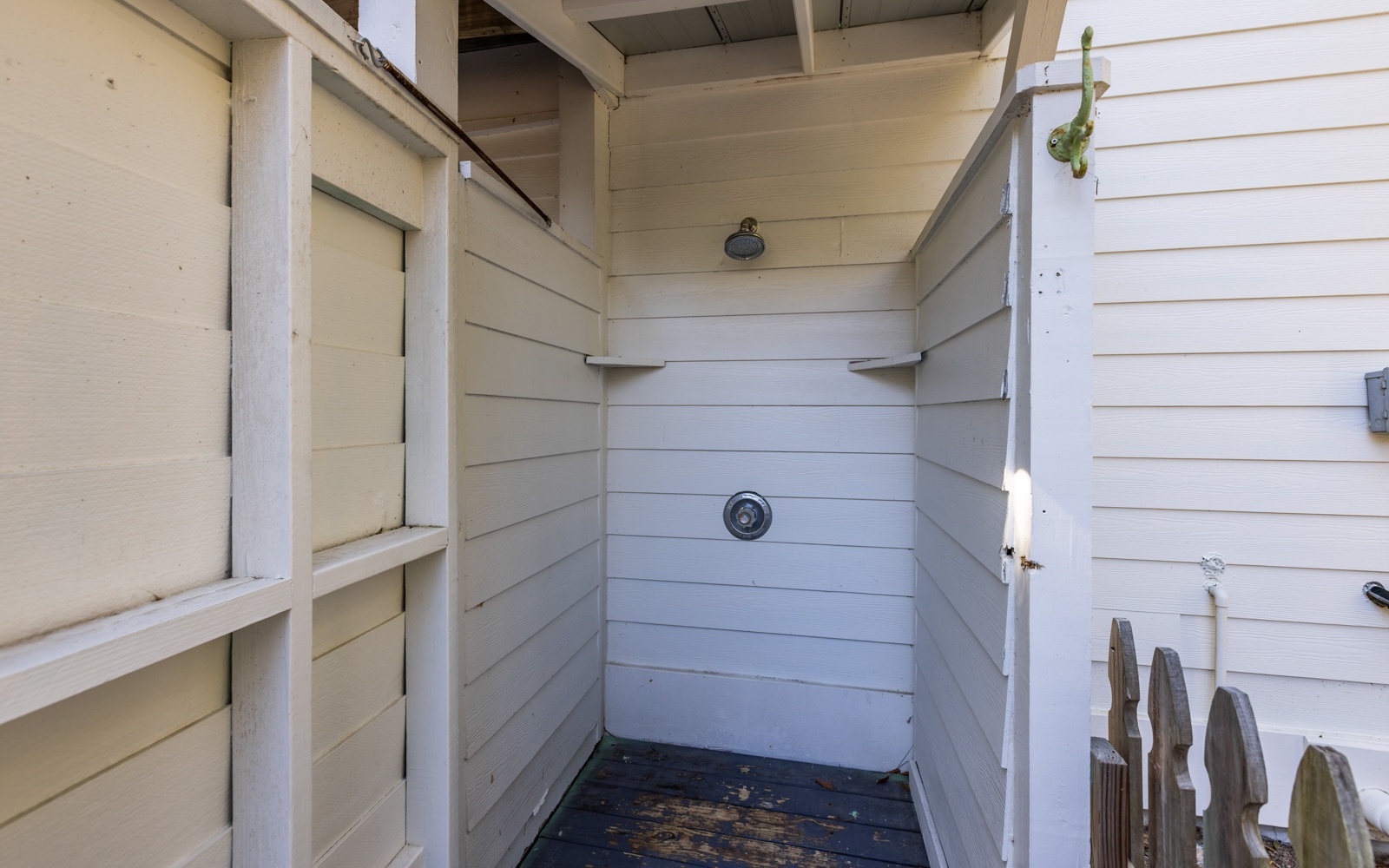 Rinse off after beach days in your private outdoor shower, tucked away for peaceful moments under the open sky.