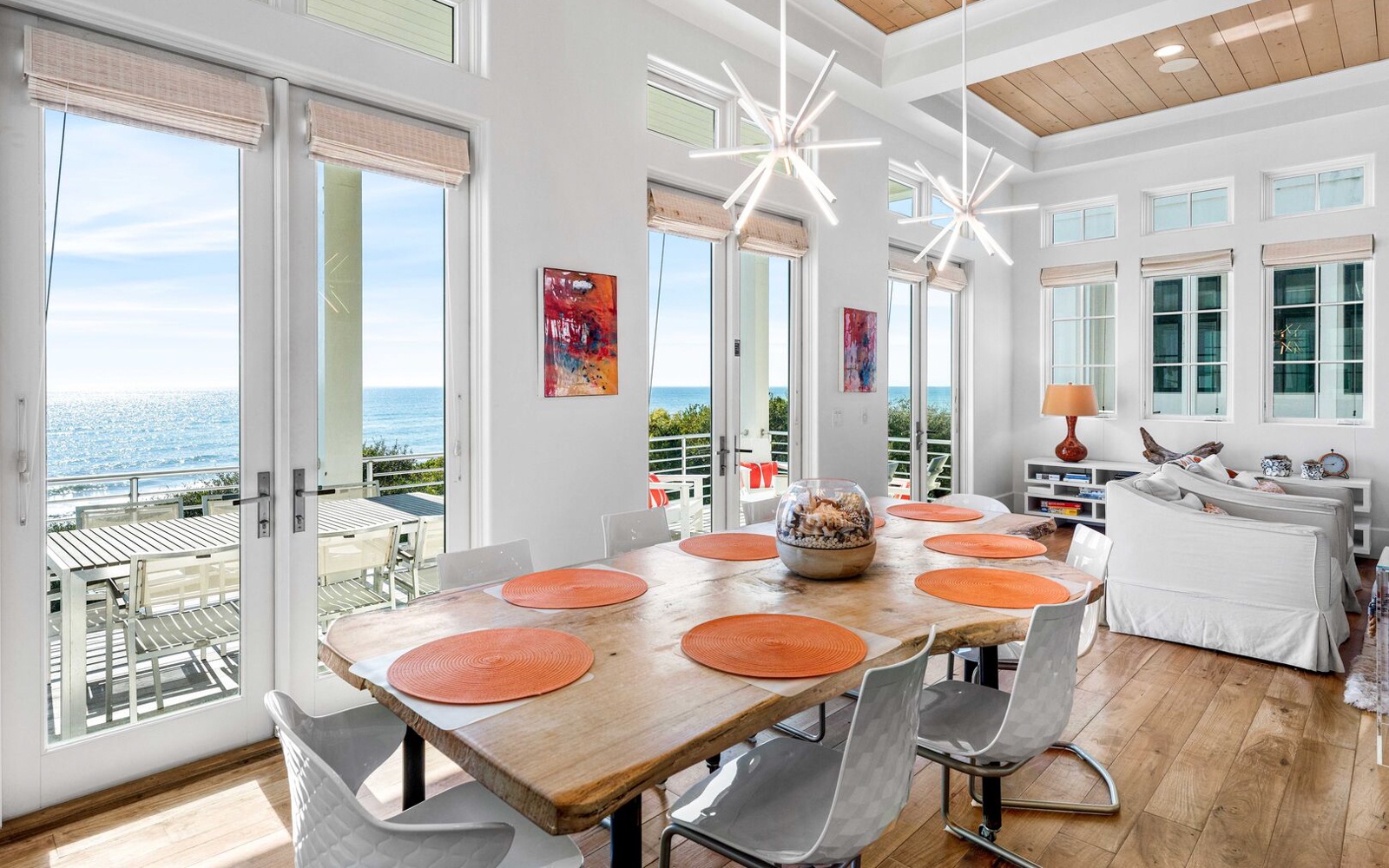 Dine in coastal elegance with stunning ocean views through floor-to-ceiling windows, where every meal becomes a memorable experience.