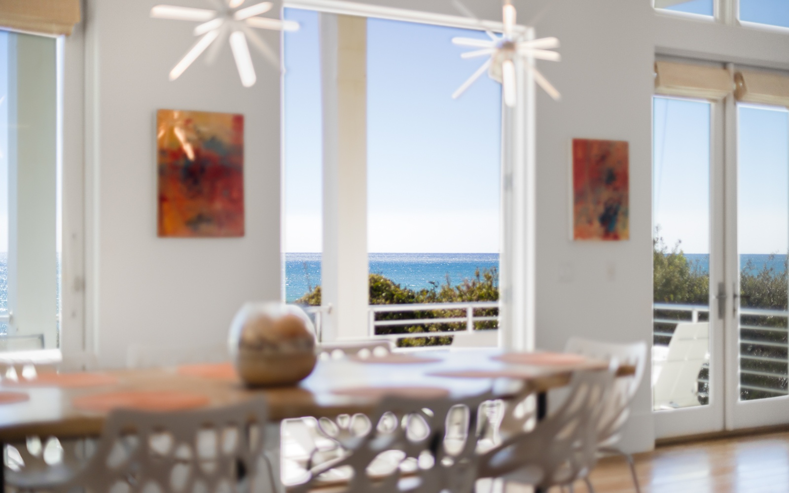 Watch the gulf sparkle from your dining table, where morning coffee and evening meals become unforgettable moments with endless blue views.