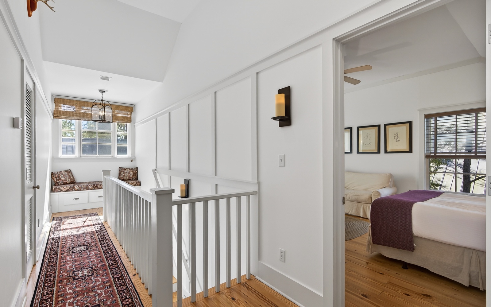 Discover your peaceful upper-level retreat with cozy reading nook and beautiful hardwood floors throughout this charming space.
