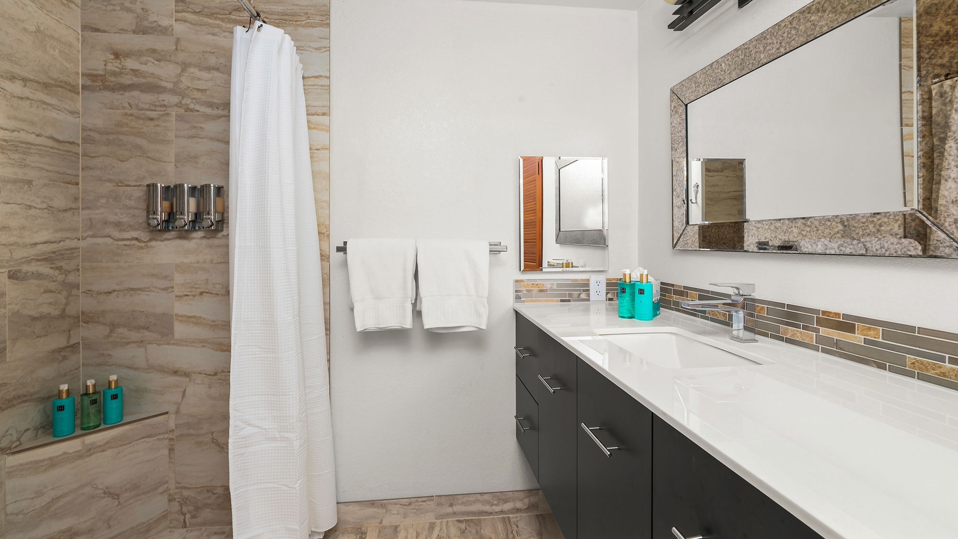 Nihi Kai Villas at Poipu #501 - Master Bedroom Suite Bath - Parrish Kauai