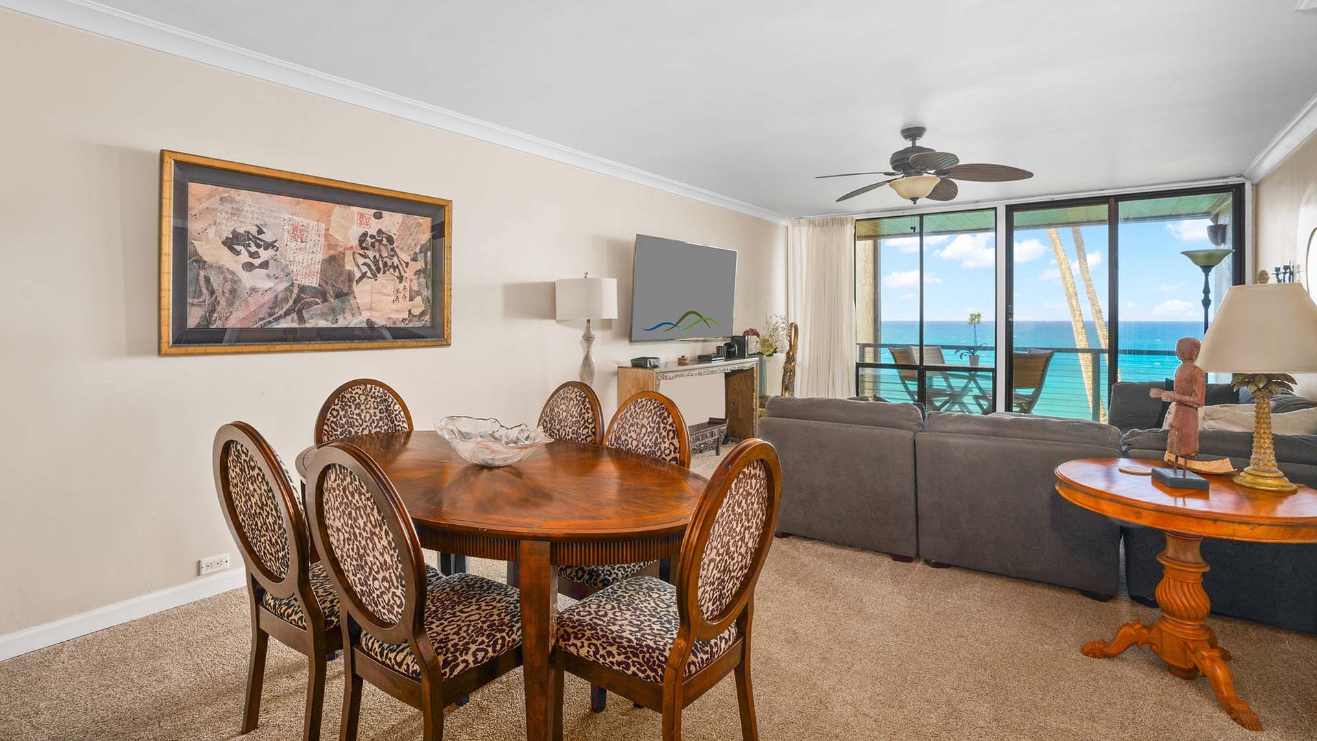 Poipu Makai #A2 - Ocean View Dining Room - Parrish Kauai (2)