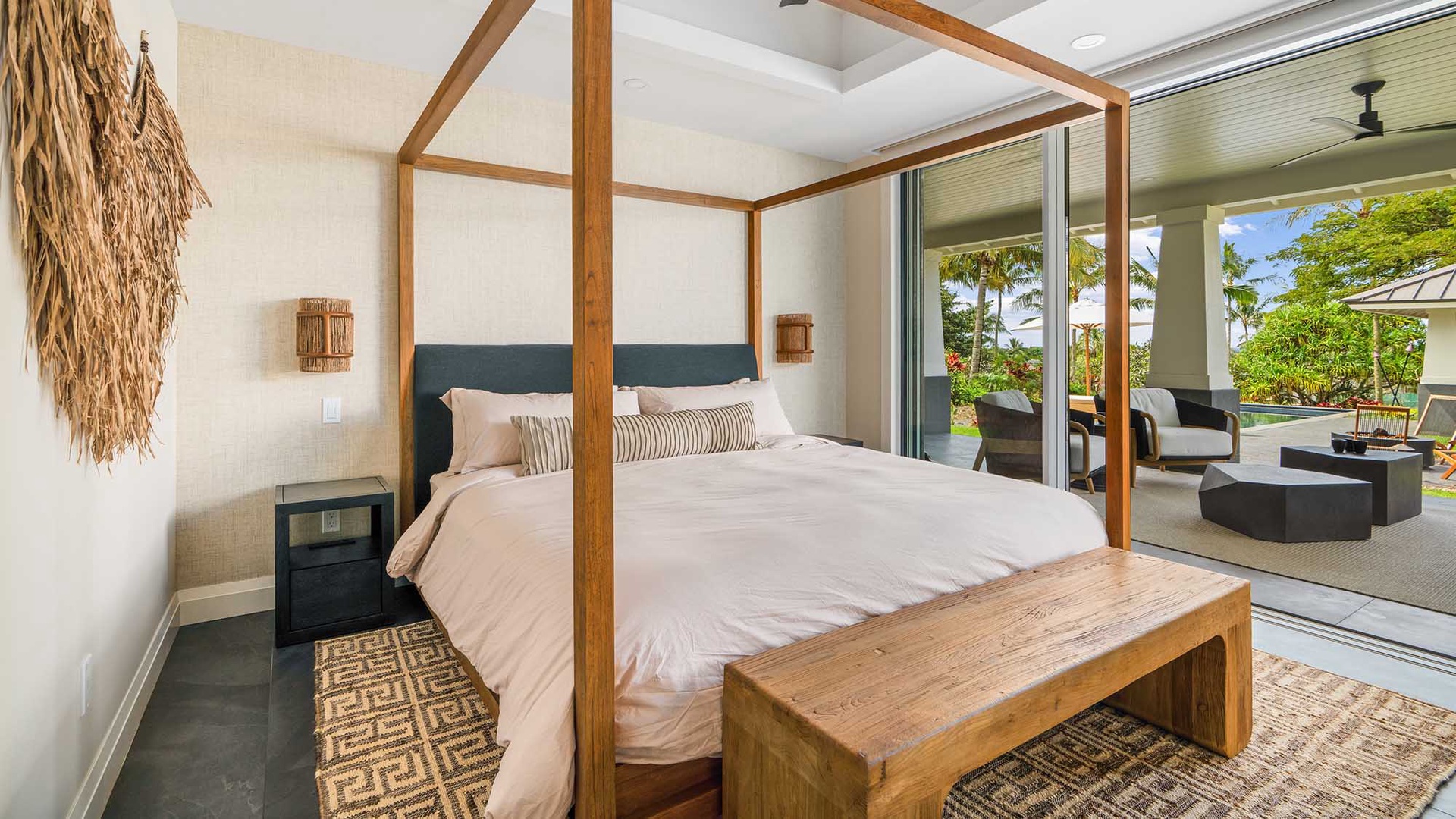 Kukuiula Makai Cottage #33 - Lower Level Primary Suite & Lanai - Parrish Kauai