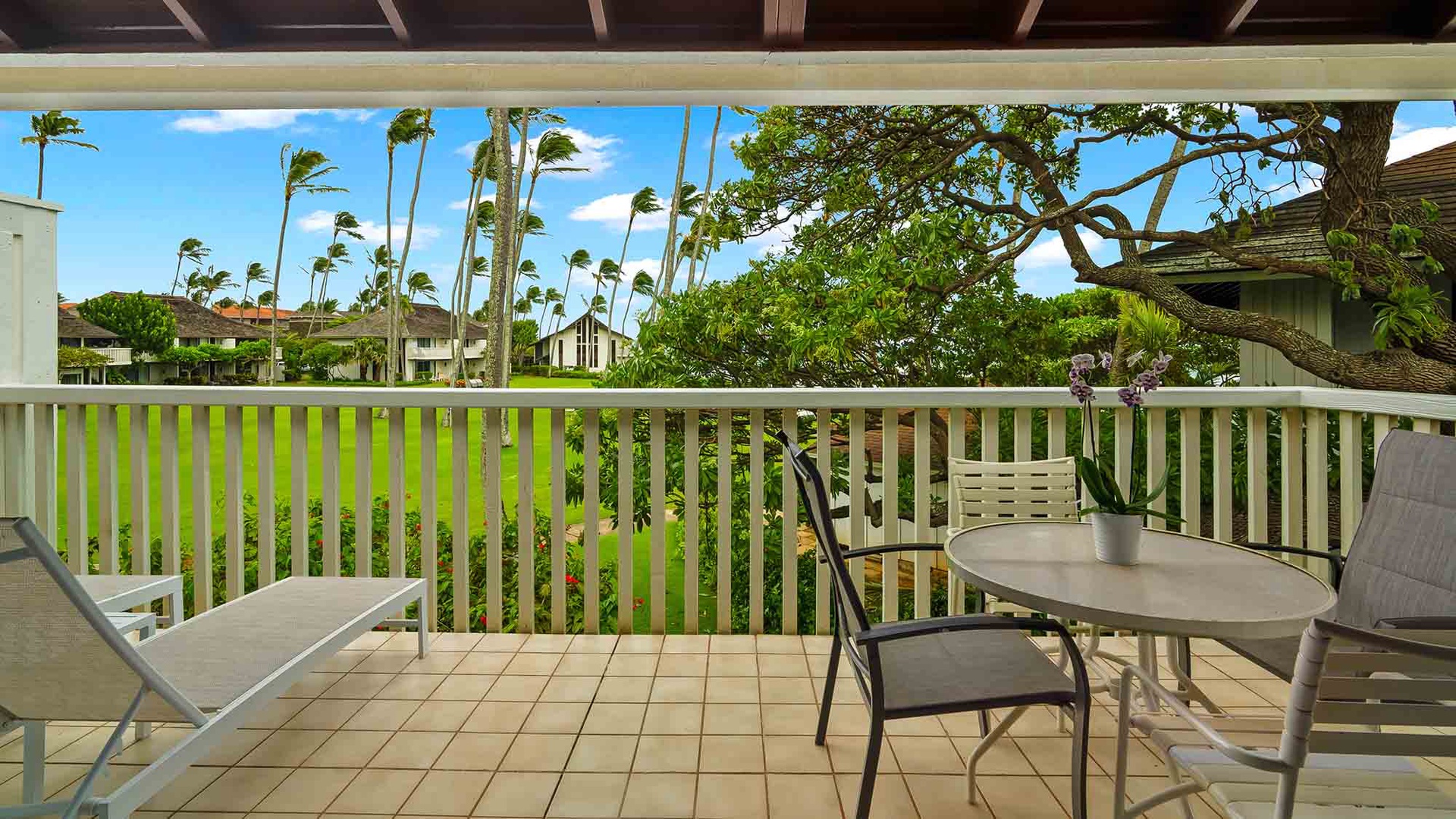 Kiahuna Plantation #186 - Ocean View Dining Lanai - Parrish Kauai