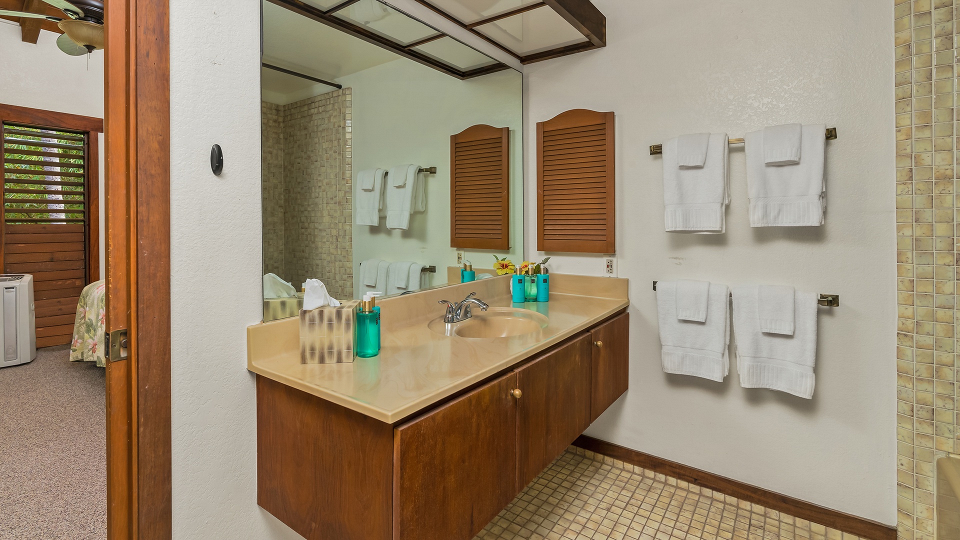 Waikomo Stream Villas #431 - Master Bedroom Suite Bath - Parrish Kauai