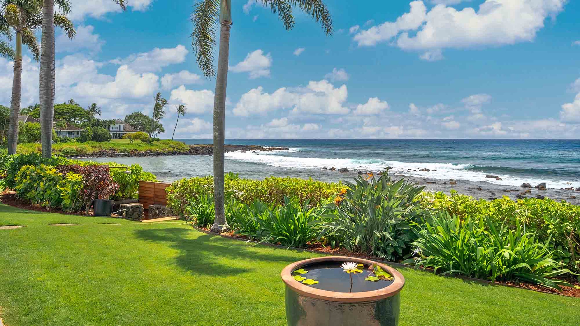 Hale Luana - Backyard Ocean View - Parrish Kauai