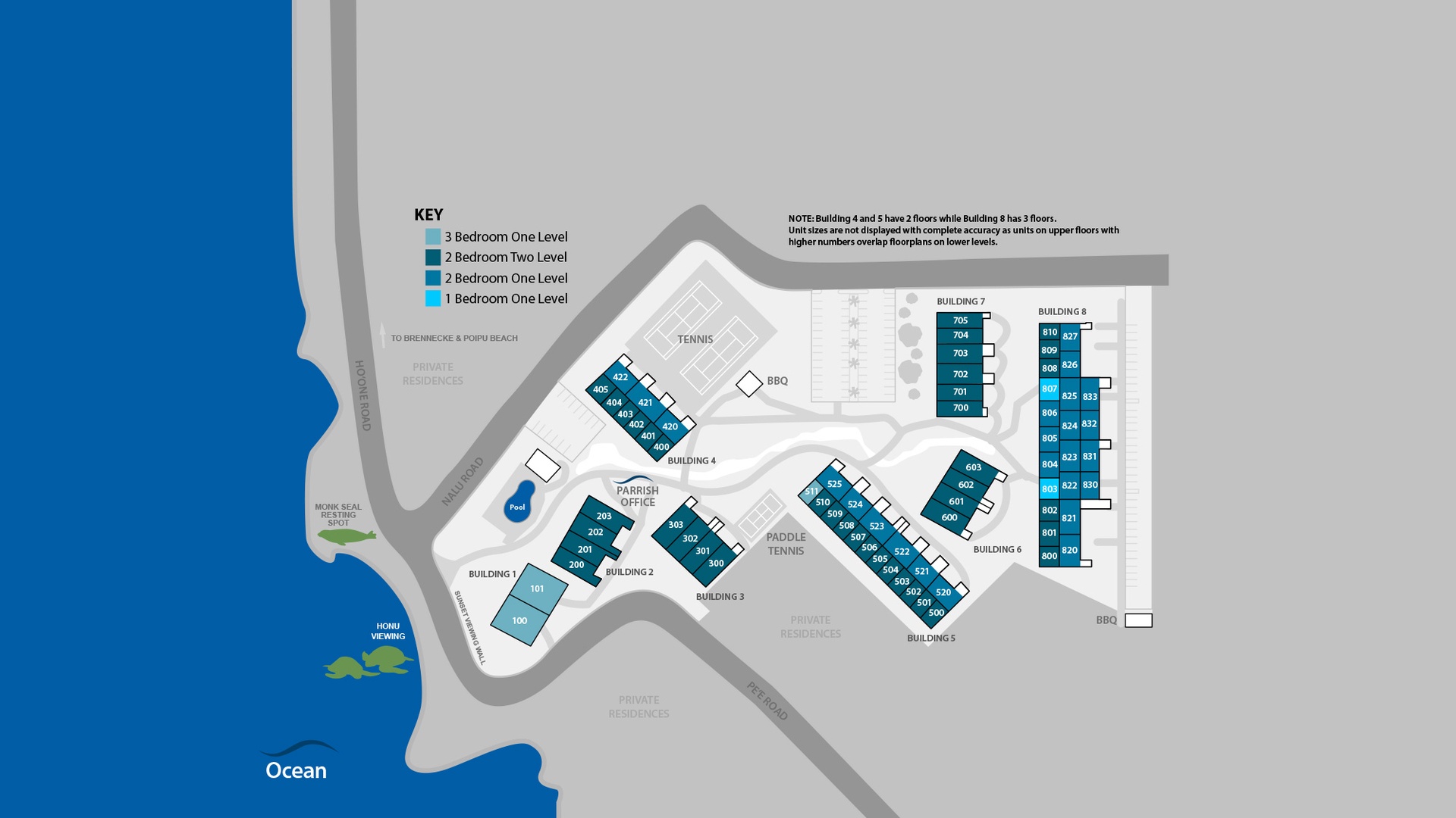 Nihi Kai Villas - Resort Map - Parrish Kauai