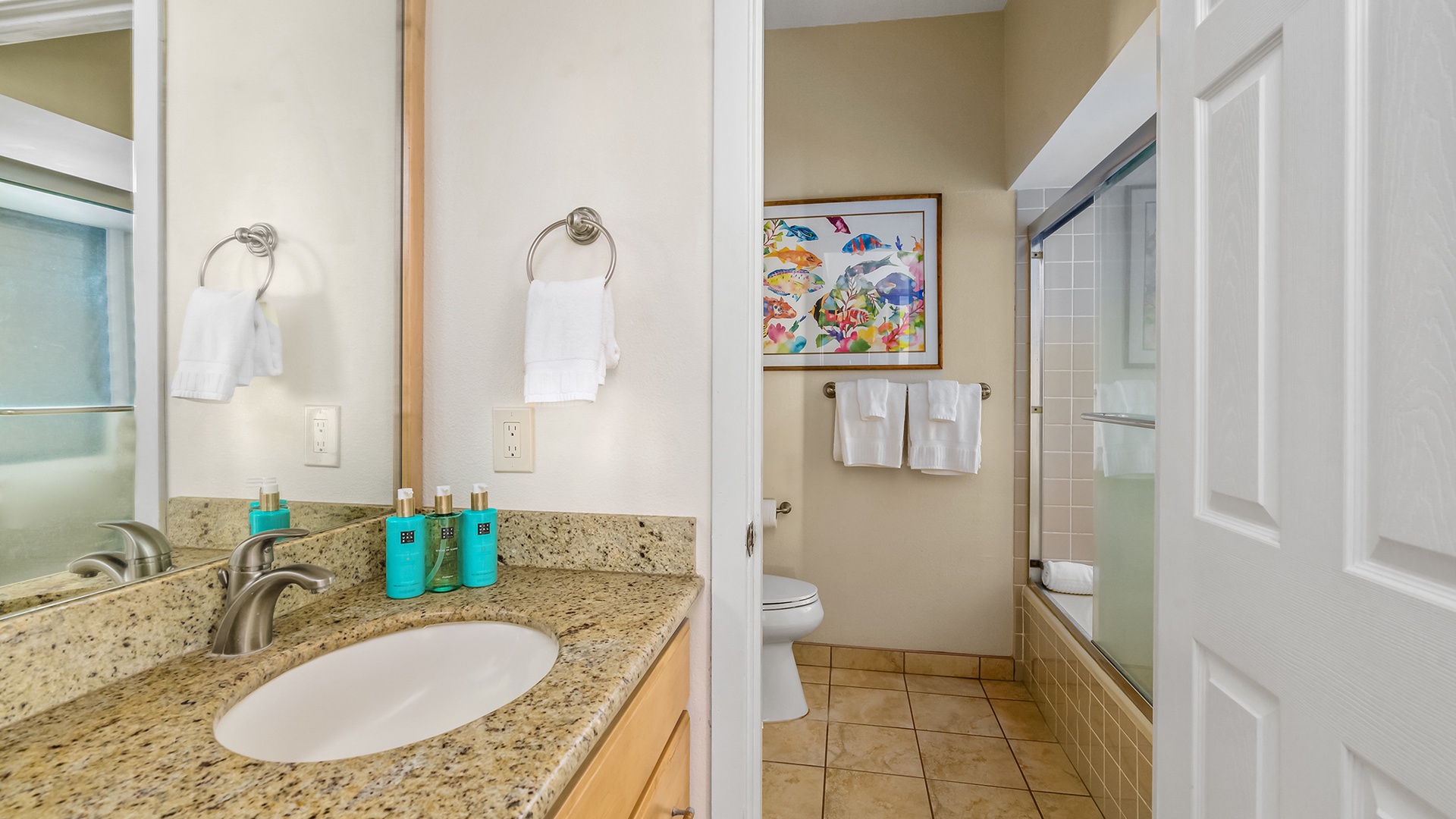 Poipu Sands at Poipu Kai Resort #325 - Master Bedroom Suite Bath Shower - Parrish Kauai