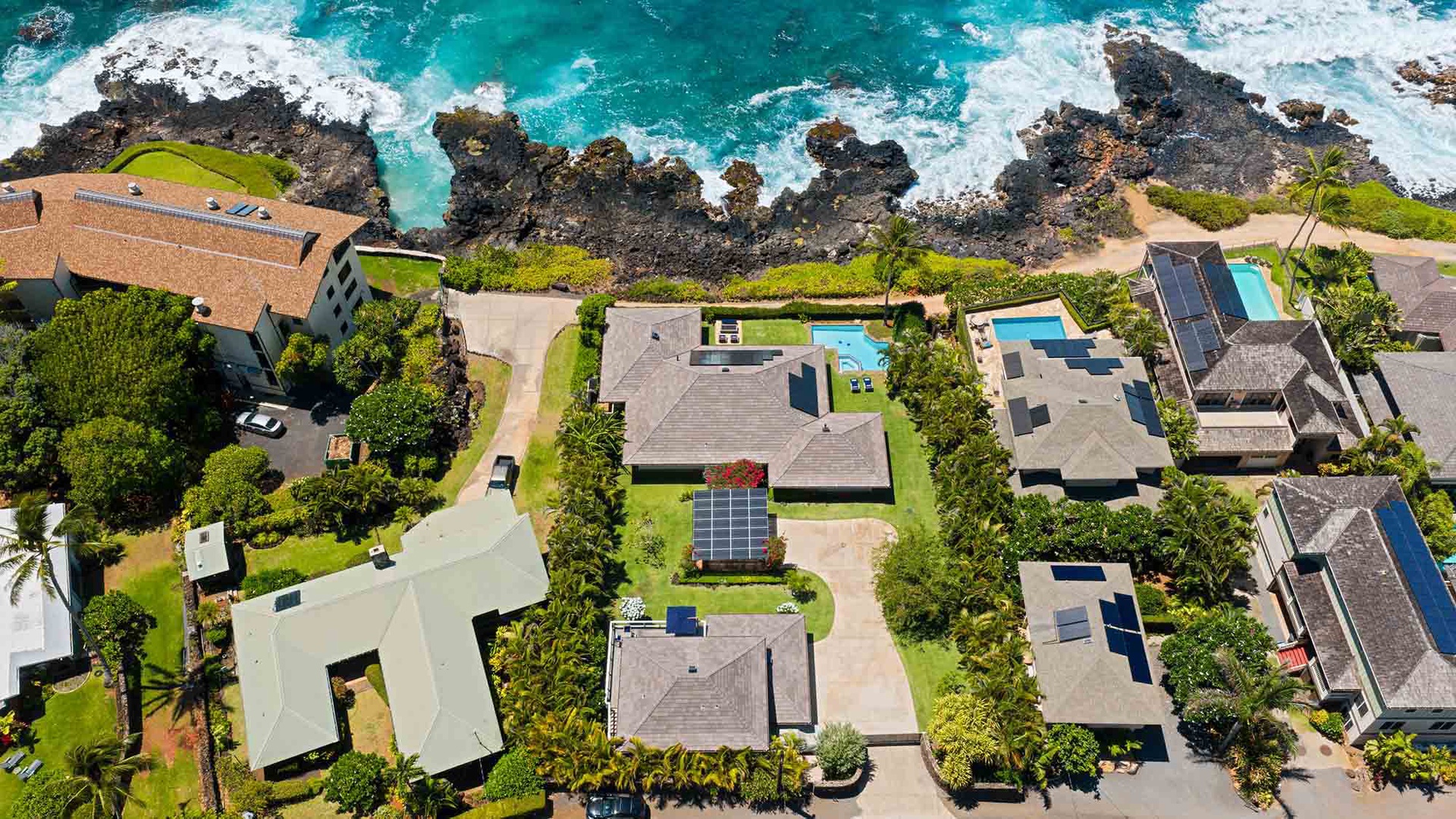 Honu Hale at Poipu - Estate Aerial - Parrish Kauai