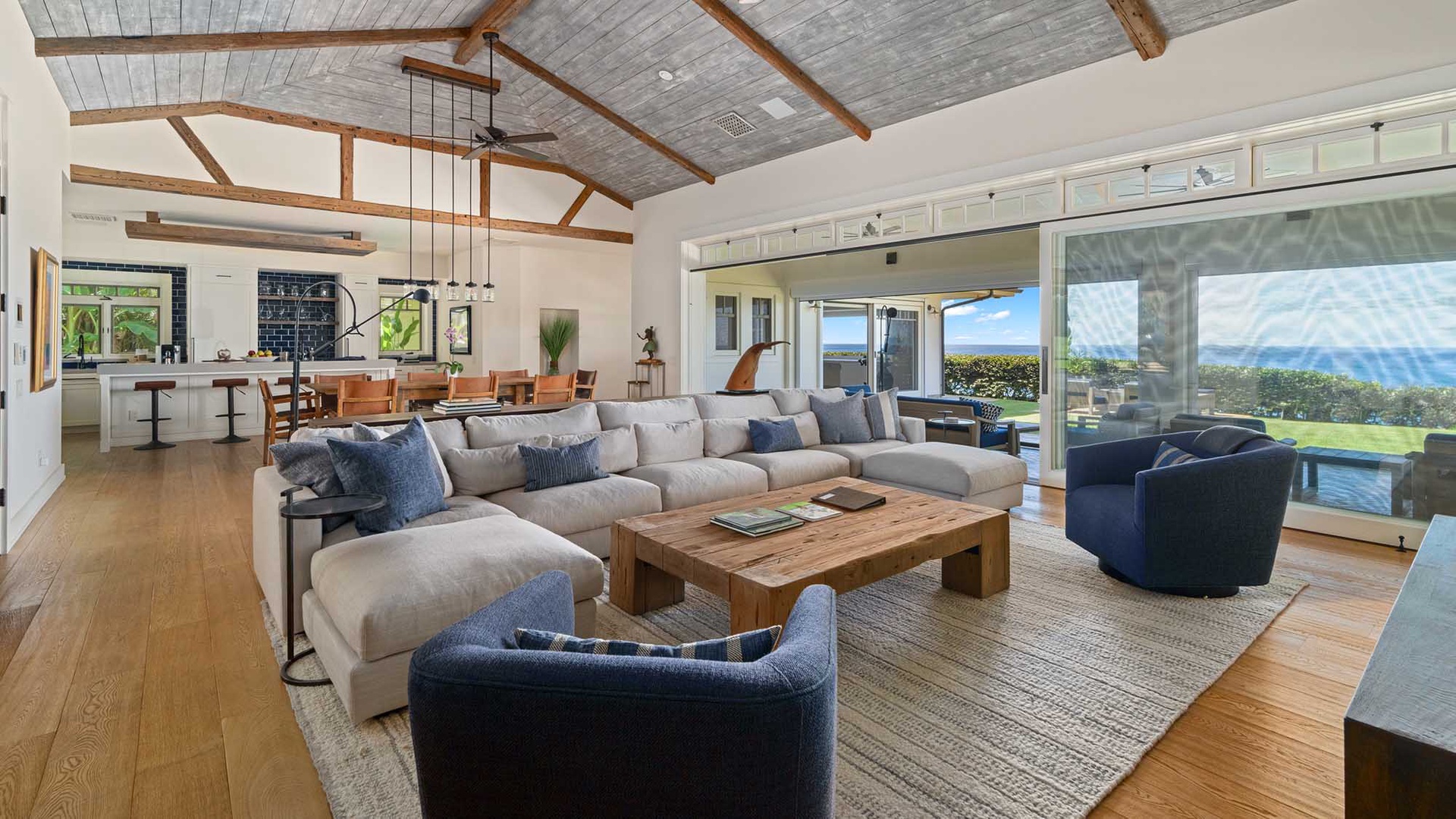 Honu Hale at Poipu - Living Great Room - Parrish Kauai