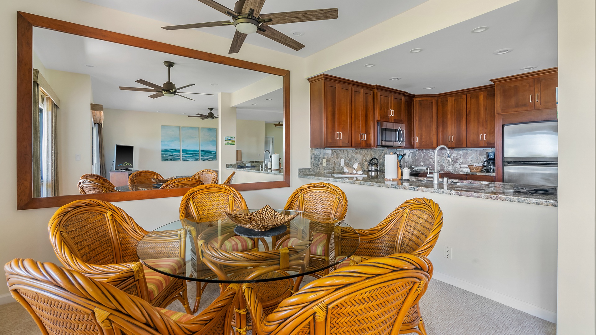 Poipu Sands at Poipu Kai Resort #324 - Dining Room & Kitchen - Parrish Kauai