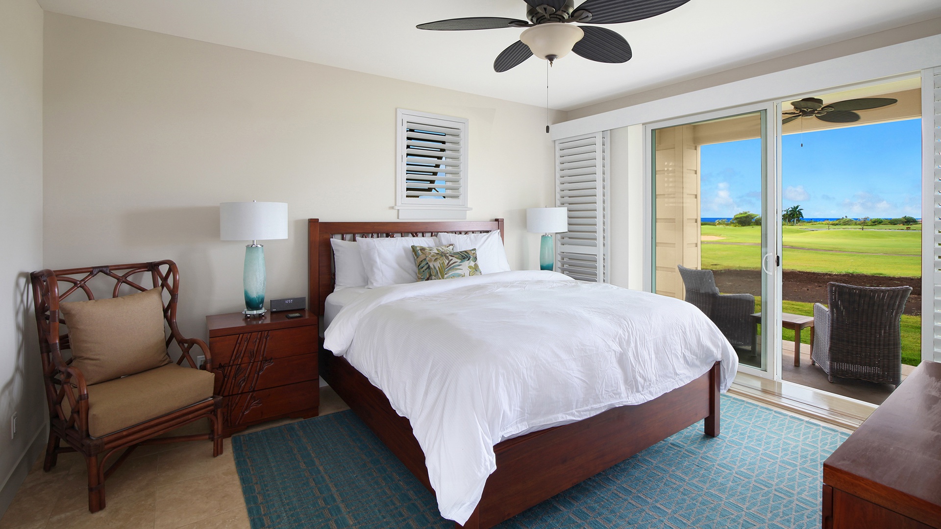Pili Mai Resort at Poipu #08F - Ocean View Master Bedroom Suite & Lanai - Parrish Kauai
