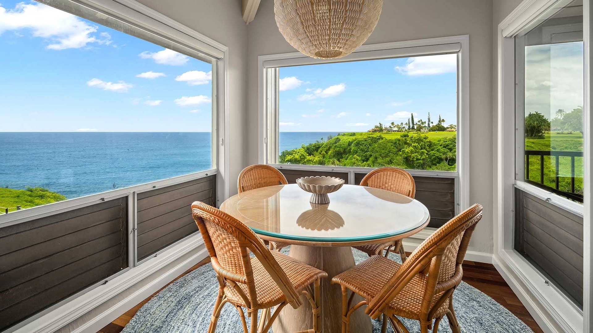 Pali Ke Kua #227 - Ocean View Dining Room - Parrish Kauai