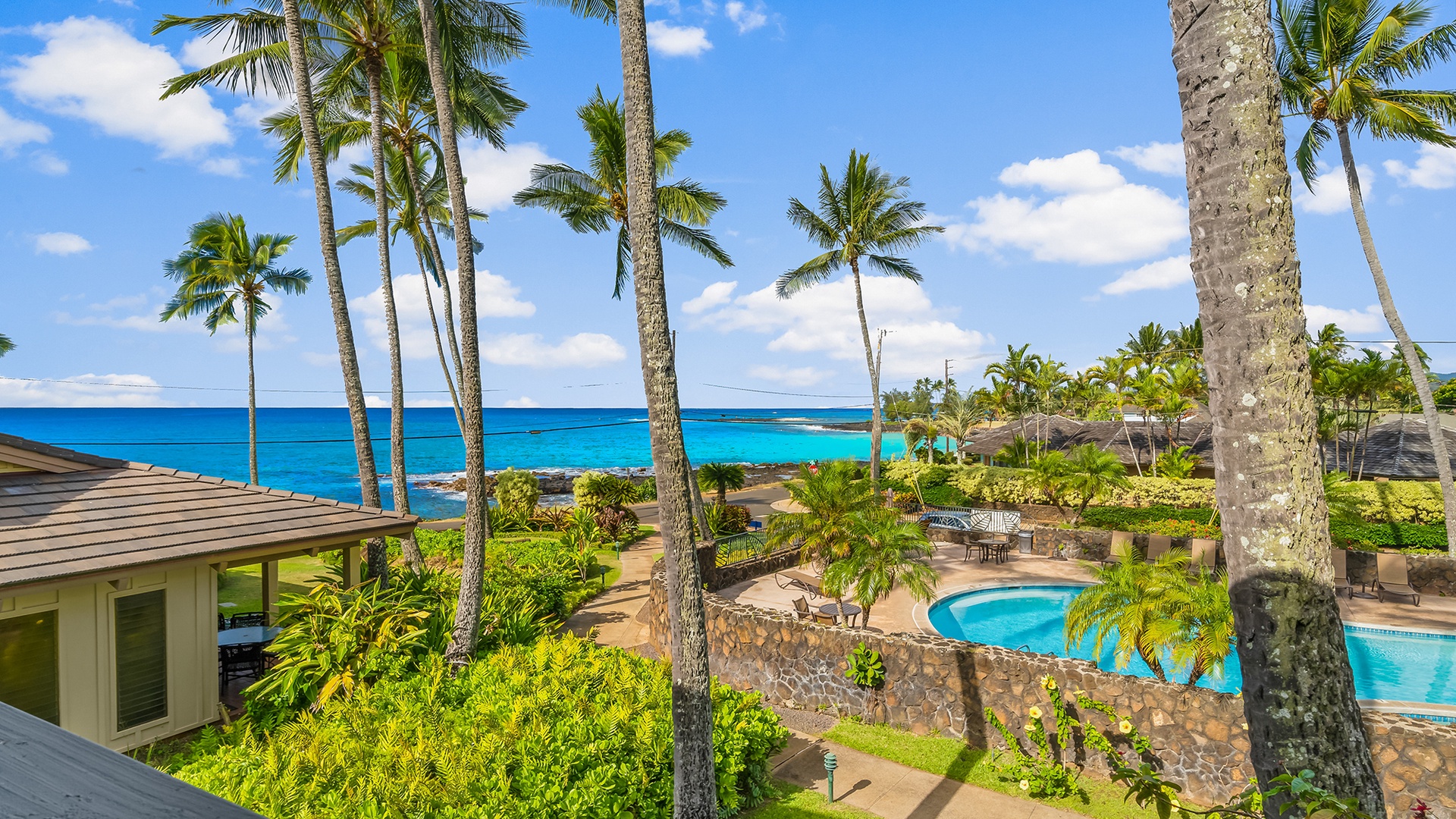 Nihi Kai Villas at Poipu #200 - Ocean & Pool View Lanai - Parrish Kauai