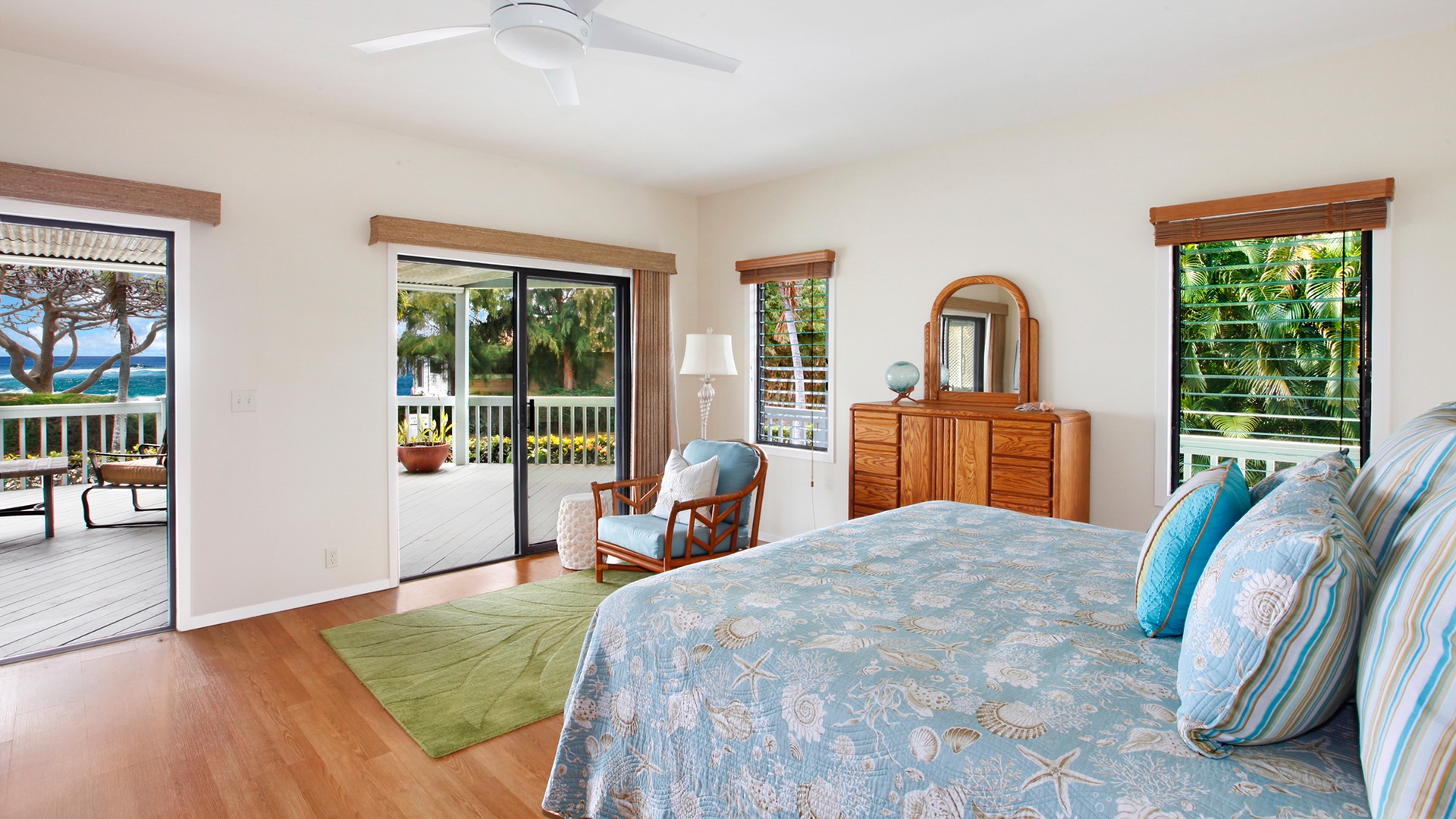 Baby Beach Hale at Poipu - Ocean View Master Bedroom Suite - Parrish Kauai