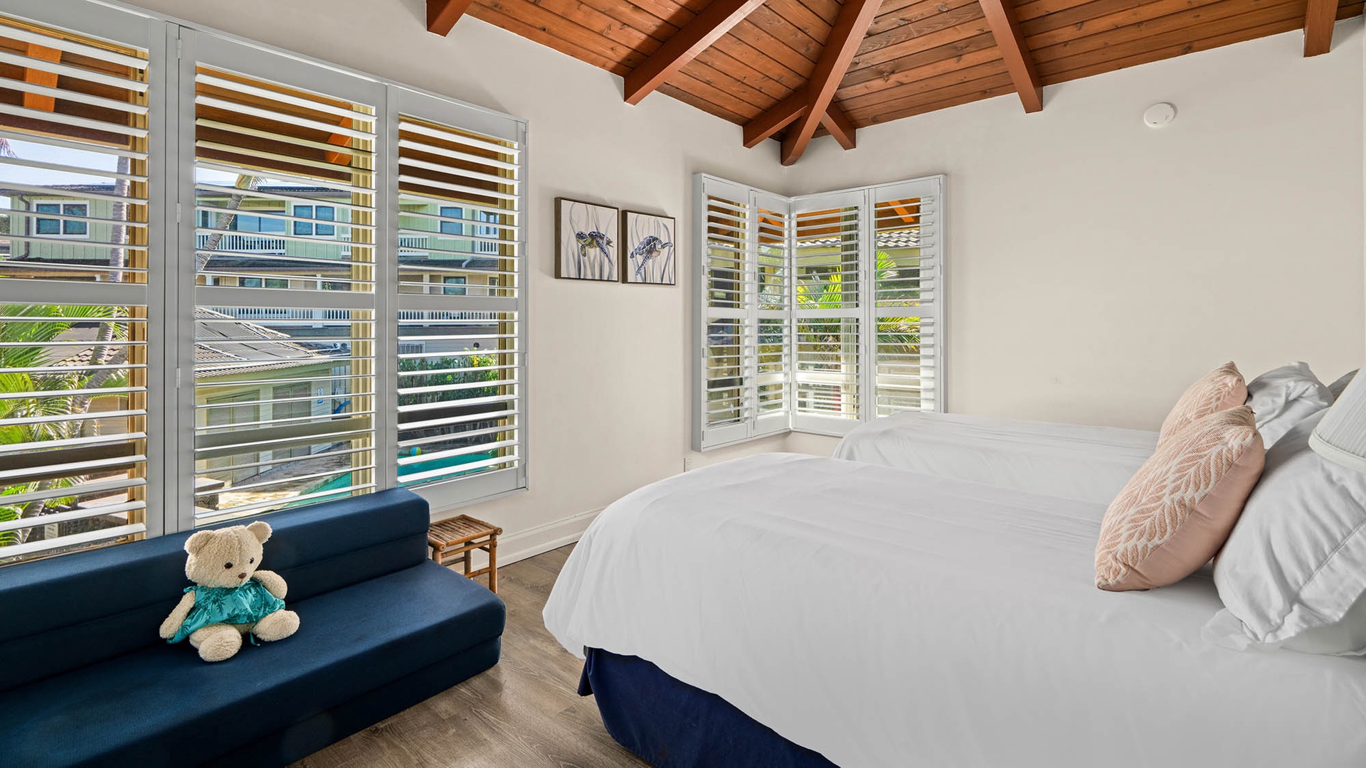 Honu Kai Villas #2 - Resort View Second Guest Bedroom - Parrish Kauai