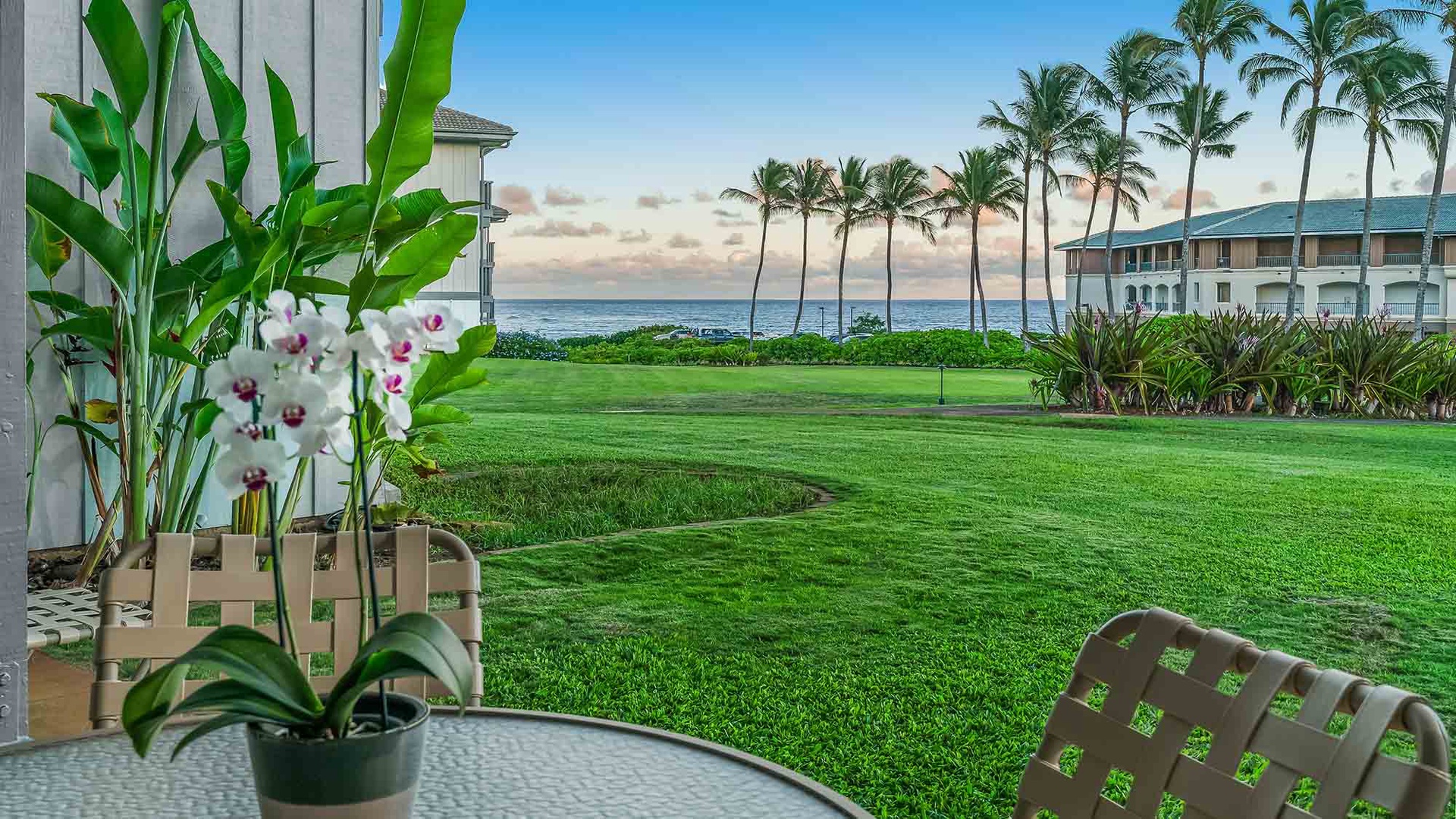Poipu Sands at Poipu Kai Resort #315 - Dining Lanai Ocean View - Parrish Kauai
