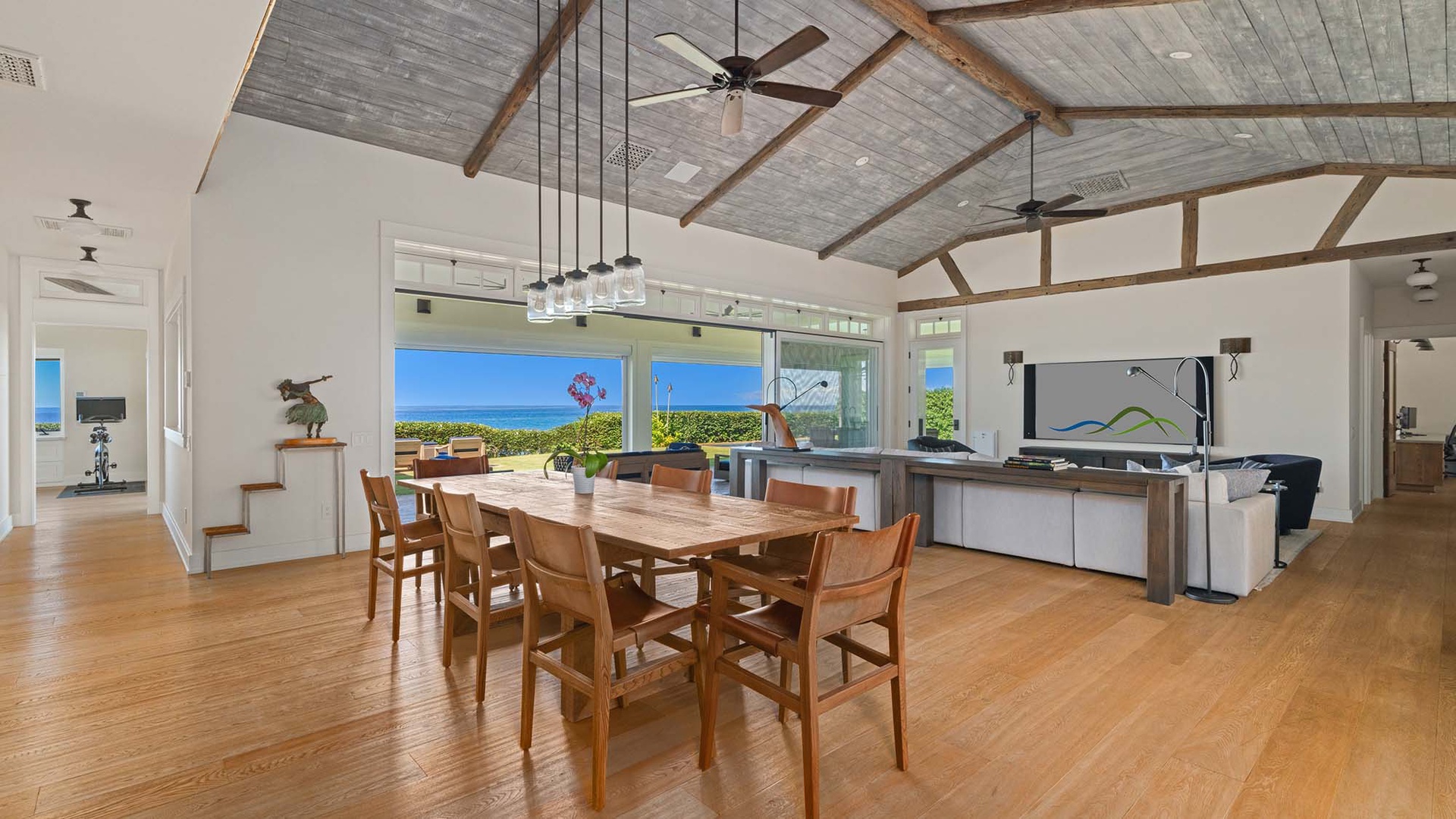 Honu Hale at Poipu - Ocean View Dining & Great Room - Parrish Kauai