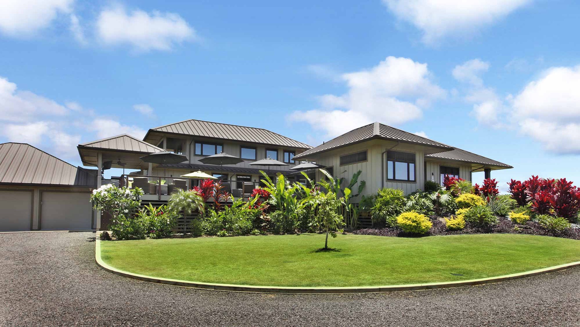 Hale Maluhia at Poipu Beach Estates - Driveway - Parrish Kauai