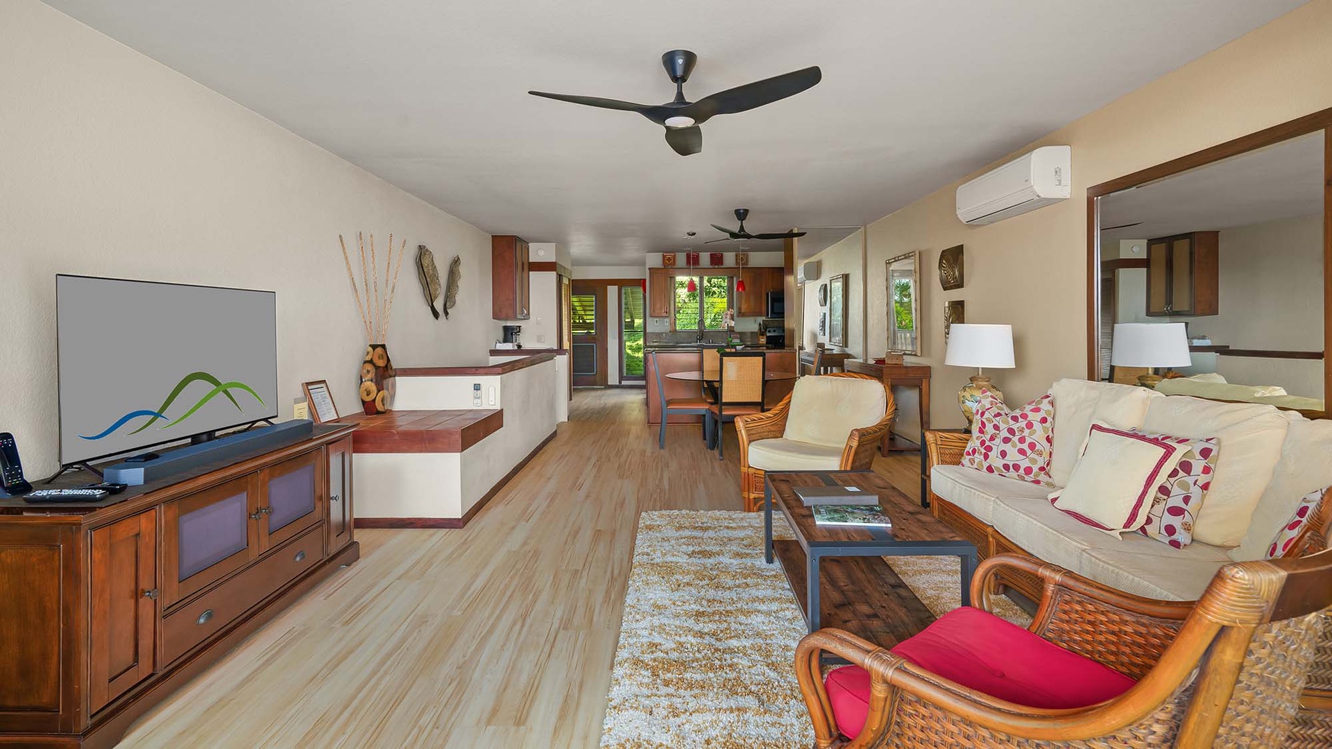 Nihi Kai Villas at Poipu #501 - Living Great Room - Parrish Kauai