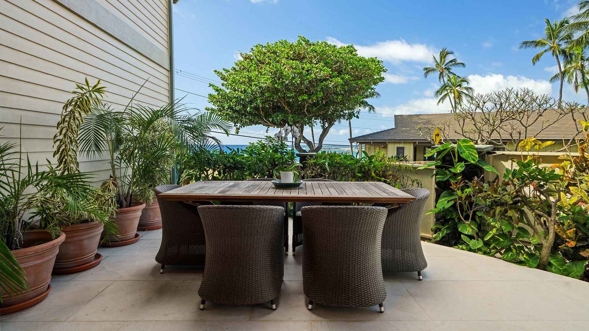 Honu Kai Villas #3 - Ocean View Private Dining Lanai - Parrish Kauai