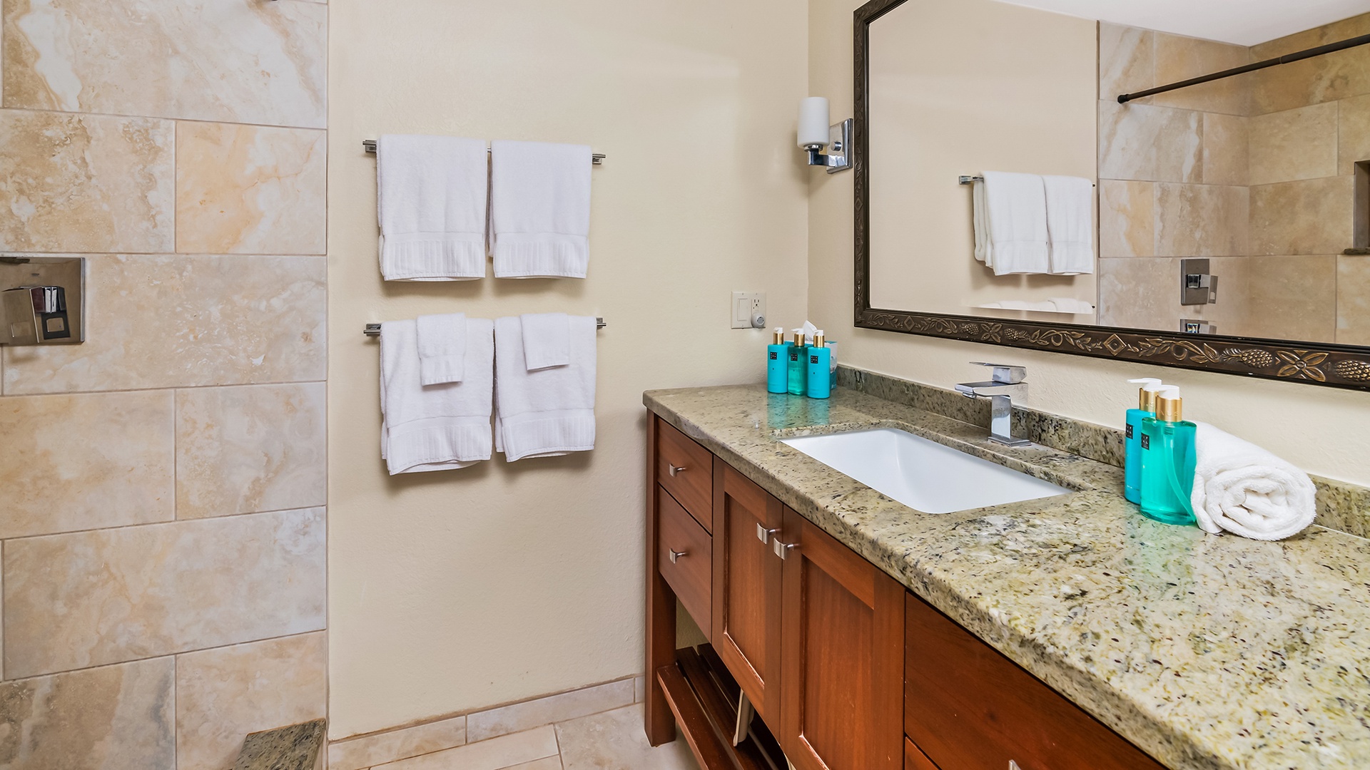 Nihi Kai Villas at Poipu #505 - Master Bedroom Suite Bath - Parrish Kauai