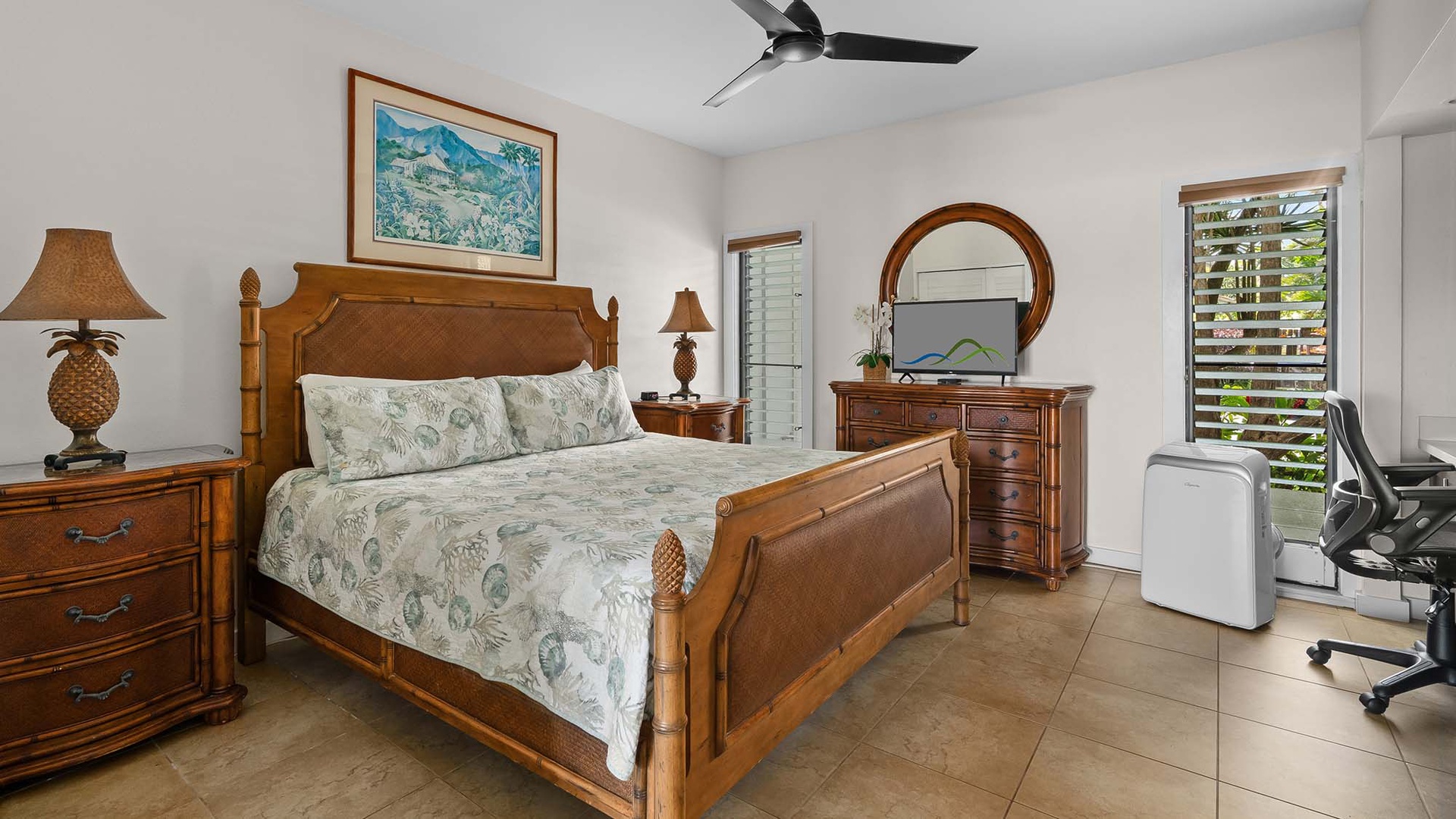 Poipu Sands at Poipu Kai Resort #213 - Second Guest Bedroom - Parrish Kauai
