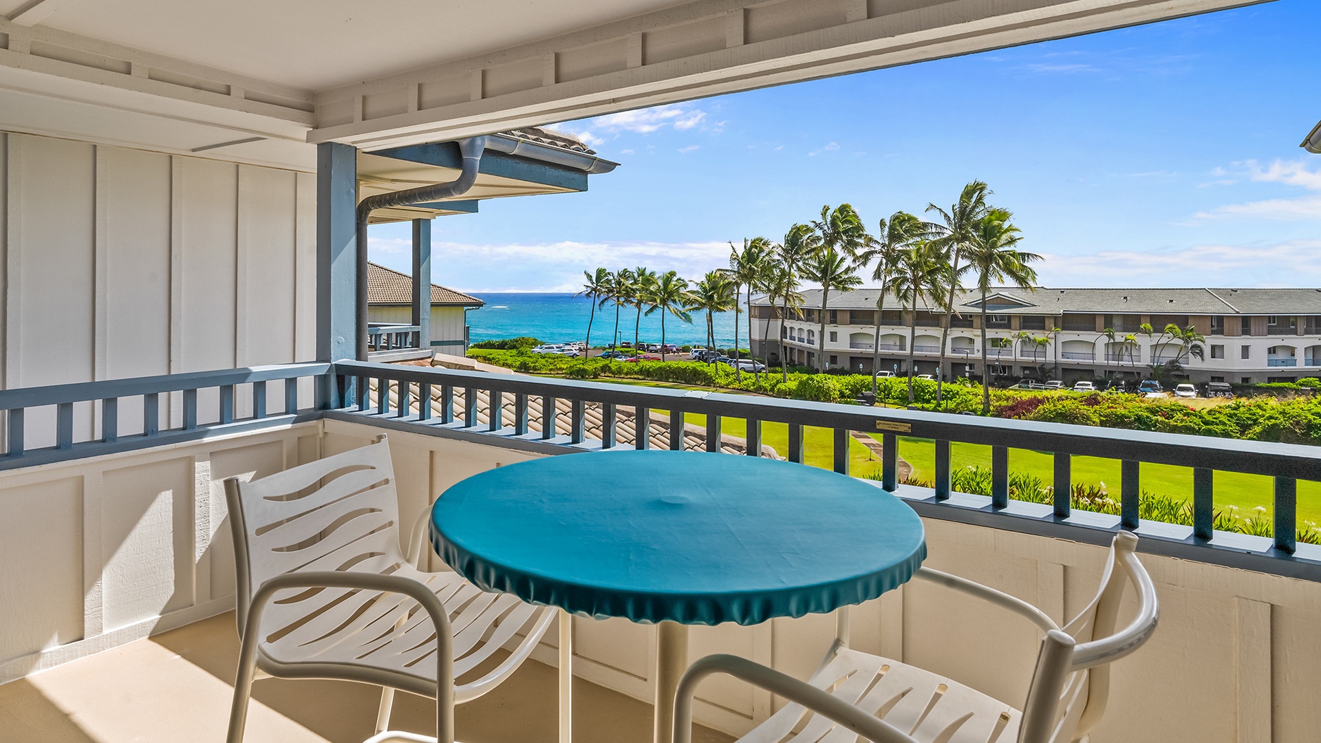 Poipu Sands at Poipu Kai Resort #325 - Ocean View Master Bedroom Suite Lanai - Parrish Kauai