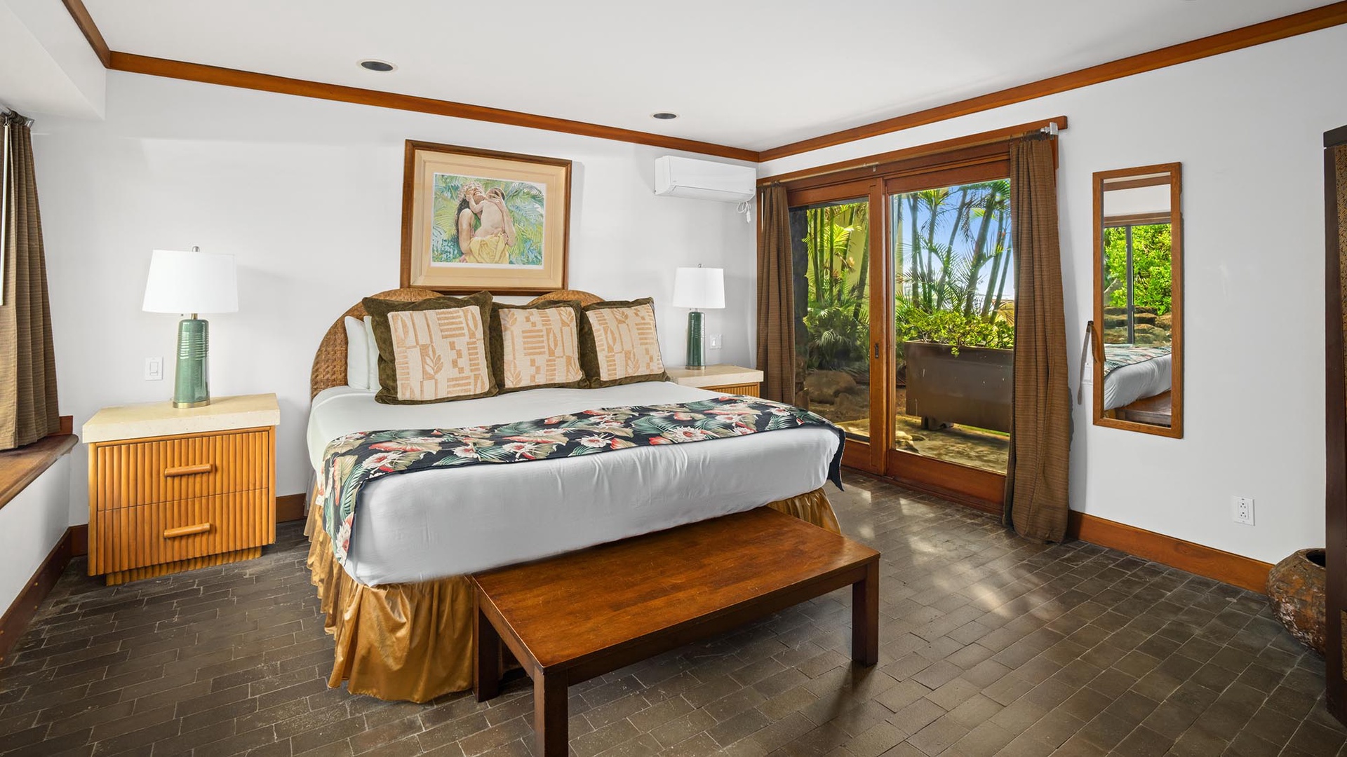 Sunset Makai Hale at Poipu - Lower Level Primary Bedroom Suite & Lanai - Parrish Kauai