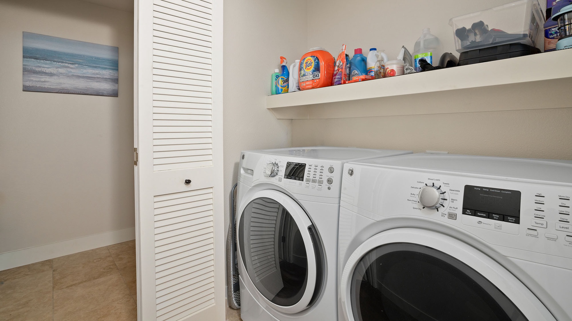 Your dedicated laundry area keeps vacations stress-free with a full-size washer and dryer ready for any load.