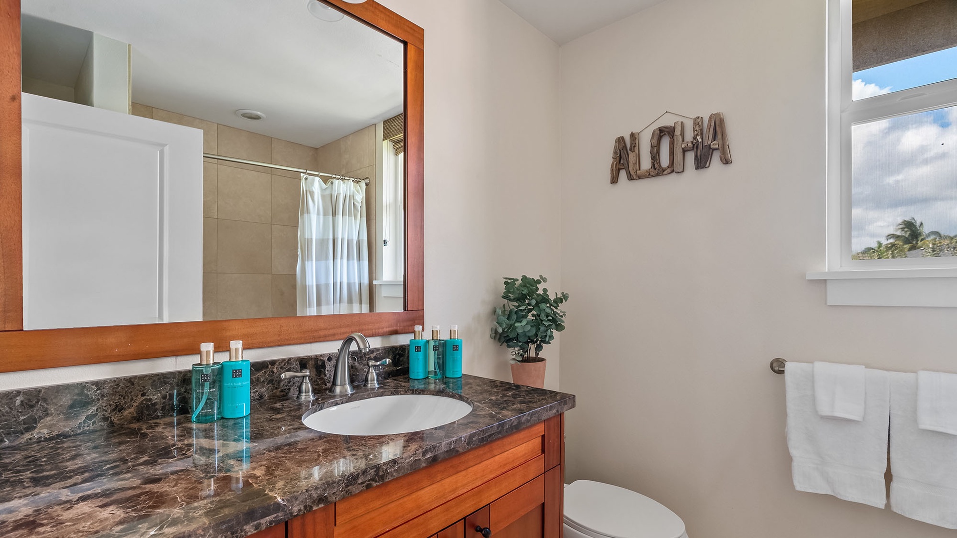 Pili Mai Resort at Poipu #13L - Second Guest Bedroom Suite Bath - Parrish Kauai