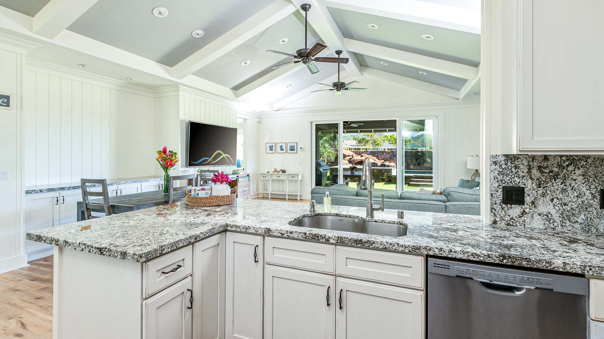 Hale Hiwa Hiwa - Kitchen View - Parrish Kauai