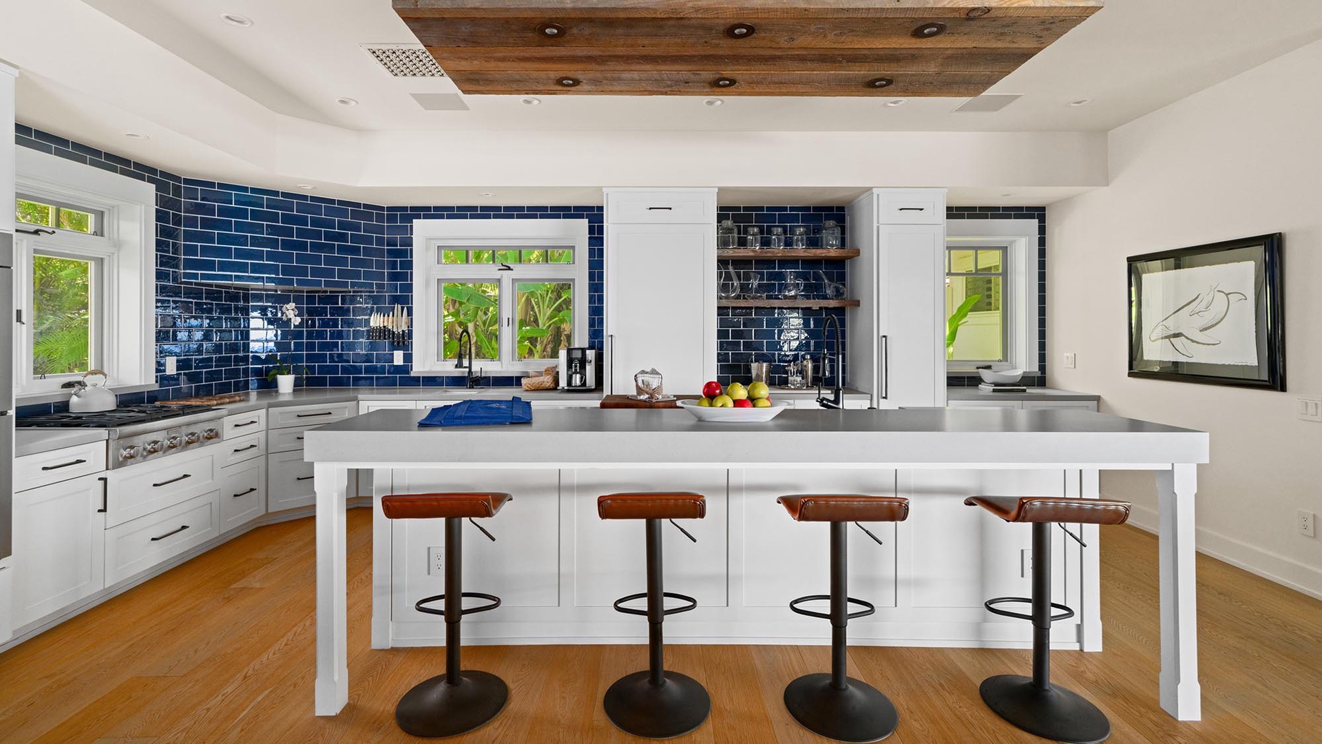 Honu Hale at Poipu - Kitchen Breakfast Bar - Parrish Kauai