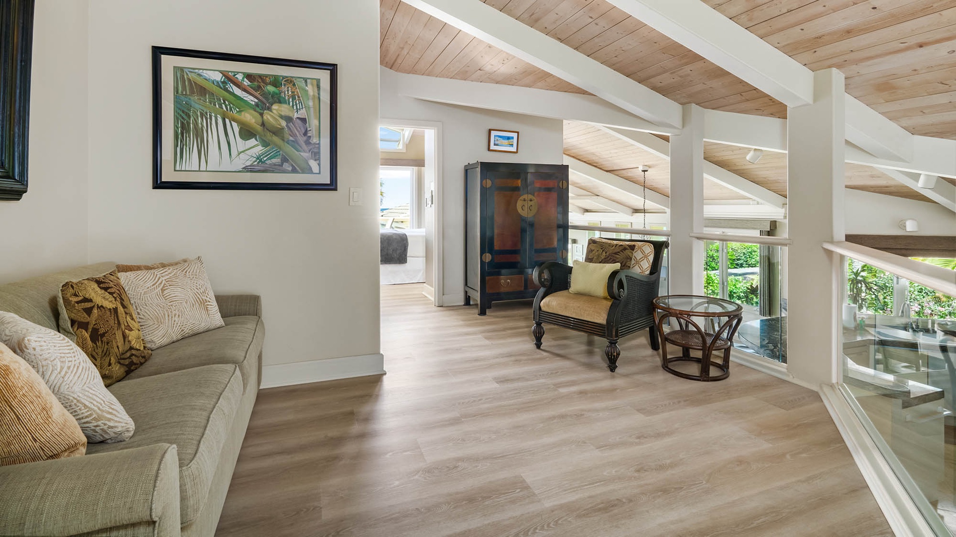 Hale Nani at Koloa Landing - Upper Guest Suite Seating Area - Parrish Kauai