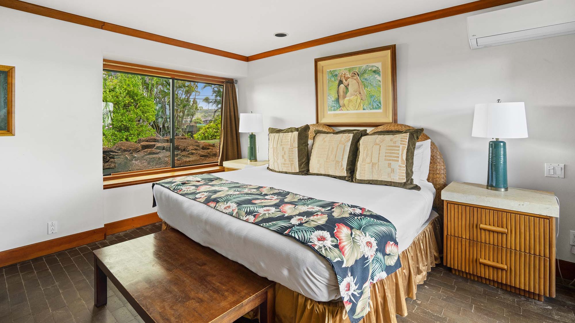 Sunset Makai Hale at Poipu - Lower Level Primary Bedroom Suite - Parrish Kauai