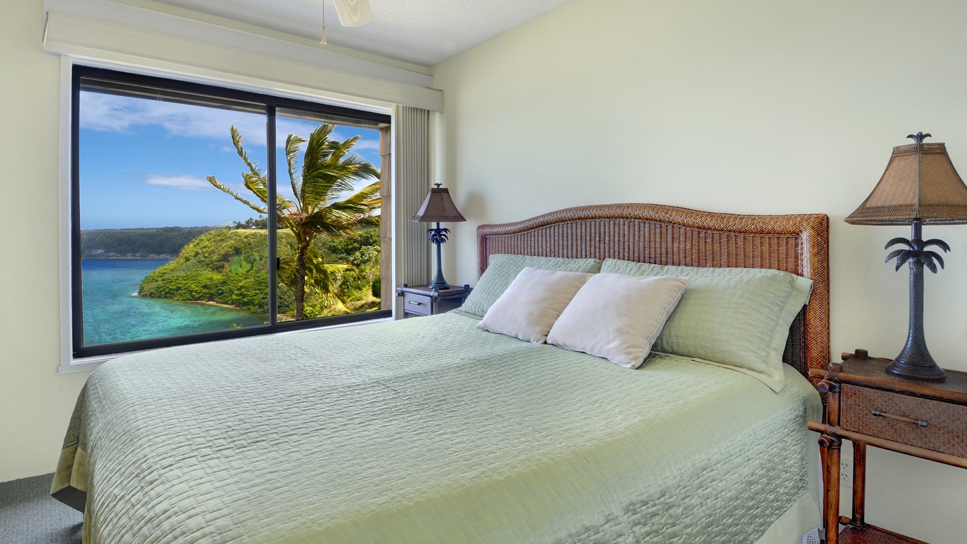 Sealodge at Princeville #D5 - Oceanfront Master Bedroom View - Parrish Kauai
