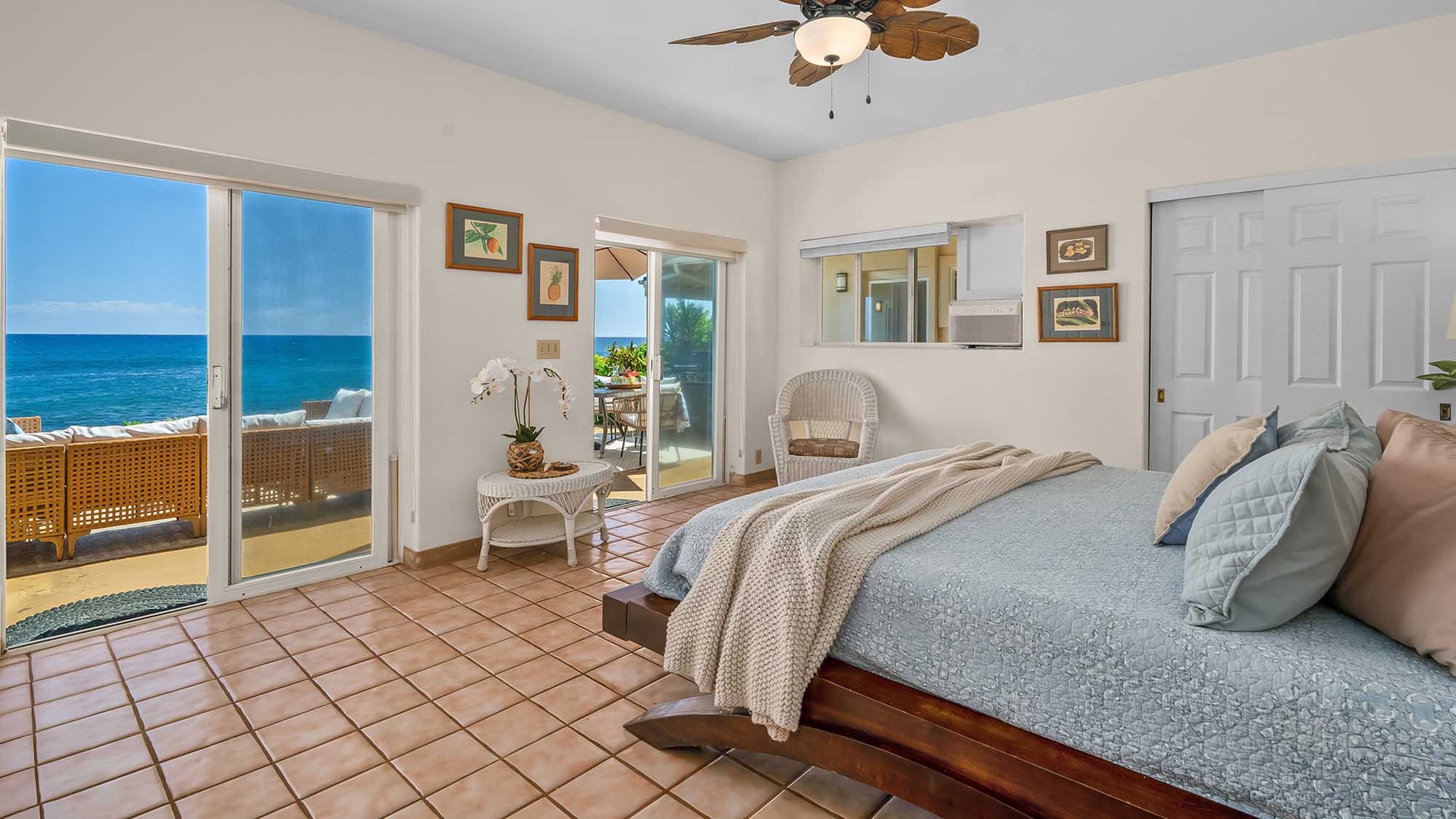 Wake up to endless ocean views from your bed and step out to your private balcony, where the sound of waves greets you every morning.